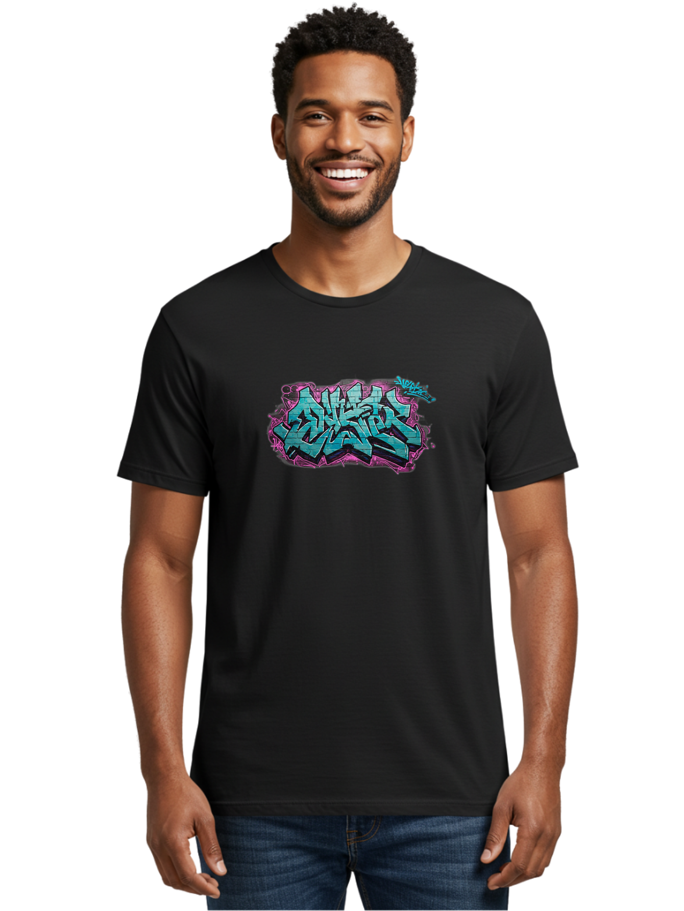 Snake Men'S Graphic Tee, 100% Cotton, Comfortable Casual Summer Wear, Machine Washable, Graffiti Art, Urban Culture, Street Art, Vibrant Colors, Dynamic Design, Bold Typography, Edgy Style, Artistic Expression Bad652