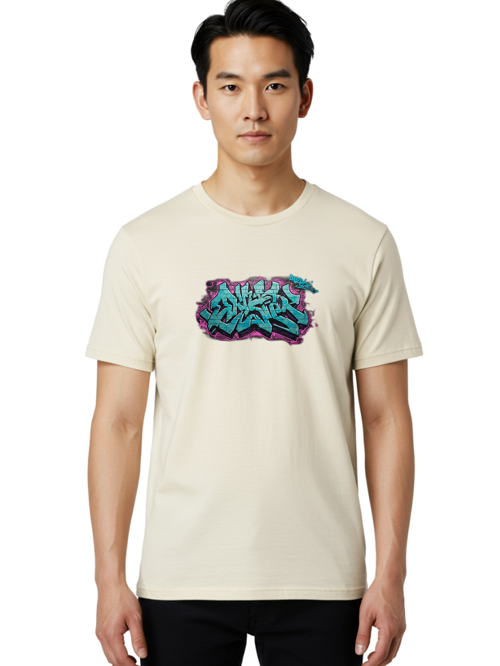 Snake Men'S Graphic Tee, 100% Cotton, Comfortable Casual Summer Wear, Machine Washable, Graffiti Art, Urban Culture, Street Art, Vibrant Colors, Dynamic Design, Bold Typography, Edgy Style, Artistic Expression Bad652