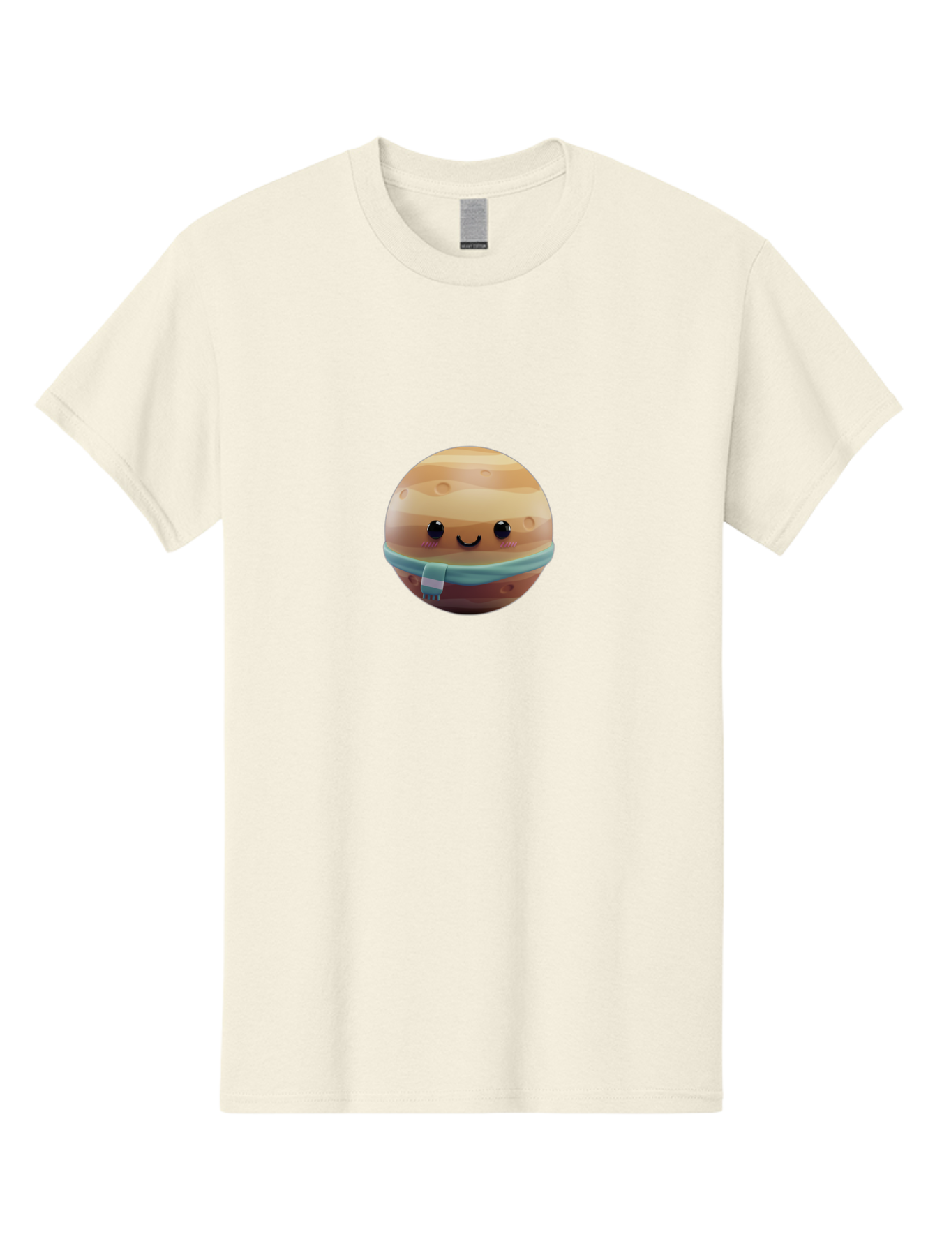Squishmallow-Mars Men'S Graphic Tee, 100% Cotton, Comfortable Casual Summer Wear, Machine Washable, Cartoon Mars, Face Mask, Planet Character, Kawaii Space, Masked Mars, Mars Illustration, Cute Mars, Mars With Mask Bad698