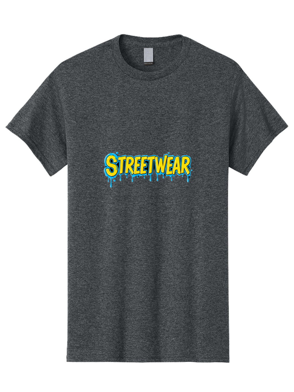 Streetwear-3 Men'S Graphic Tee, 100% Cotton, Comfortable Casual Summer Wear, Machine Washable, Graffiti Style, Streetwear Fashion, Urban Clothing, Trendy Apparel, Drip Art, Bold Typography, Vibrant Colors, Street Style Bad744