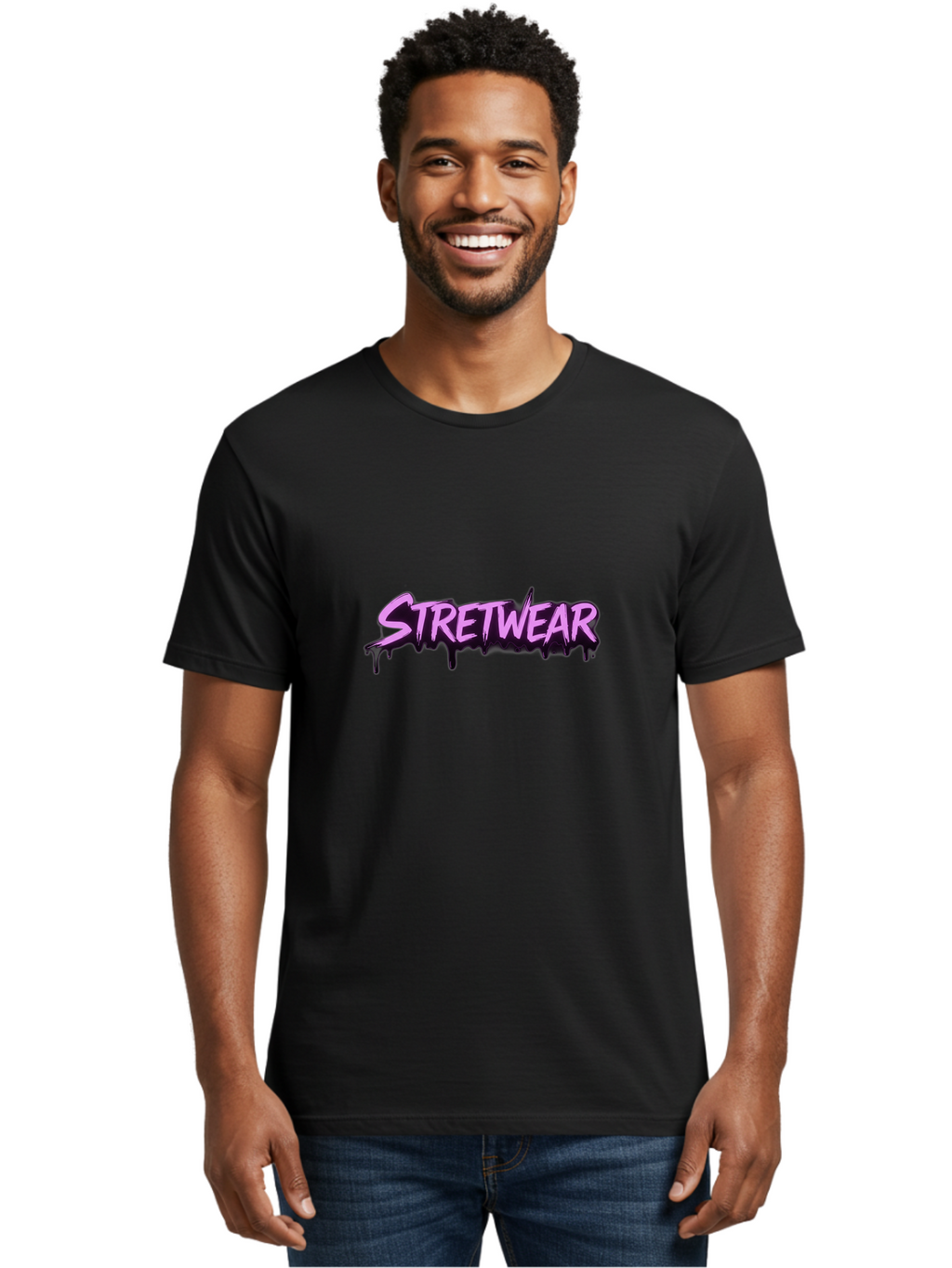 Stretwear-6 Men'S Graphic Tee, 100% Cotton, Comfortable Casual Summer Wear, Machine Washable, Streetwear Fashion, Urban Style, Graffiti Art, Pink Graffiti, Street Culture, Trendy Clothing, Bold Graphics, Edgy Design Bad752