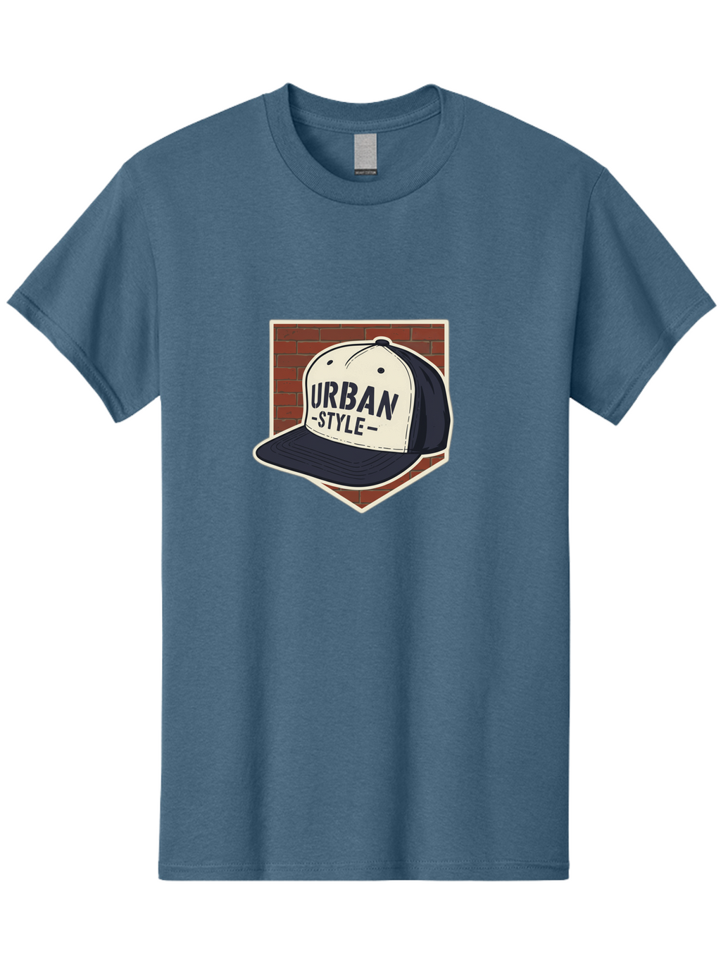Urban-Style-Baseball-Cap Men'S Graphic Tee, 100% Cotton, Comfortable Casual Summer Wear, Machine Washable, Black And White Baseball Cap, Urban Style, Streetwear Fashion, Trendy Clothing, Casual Wear, Urban Culture, Fashion Accessory, Bad877