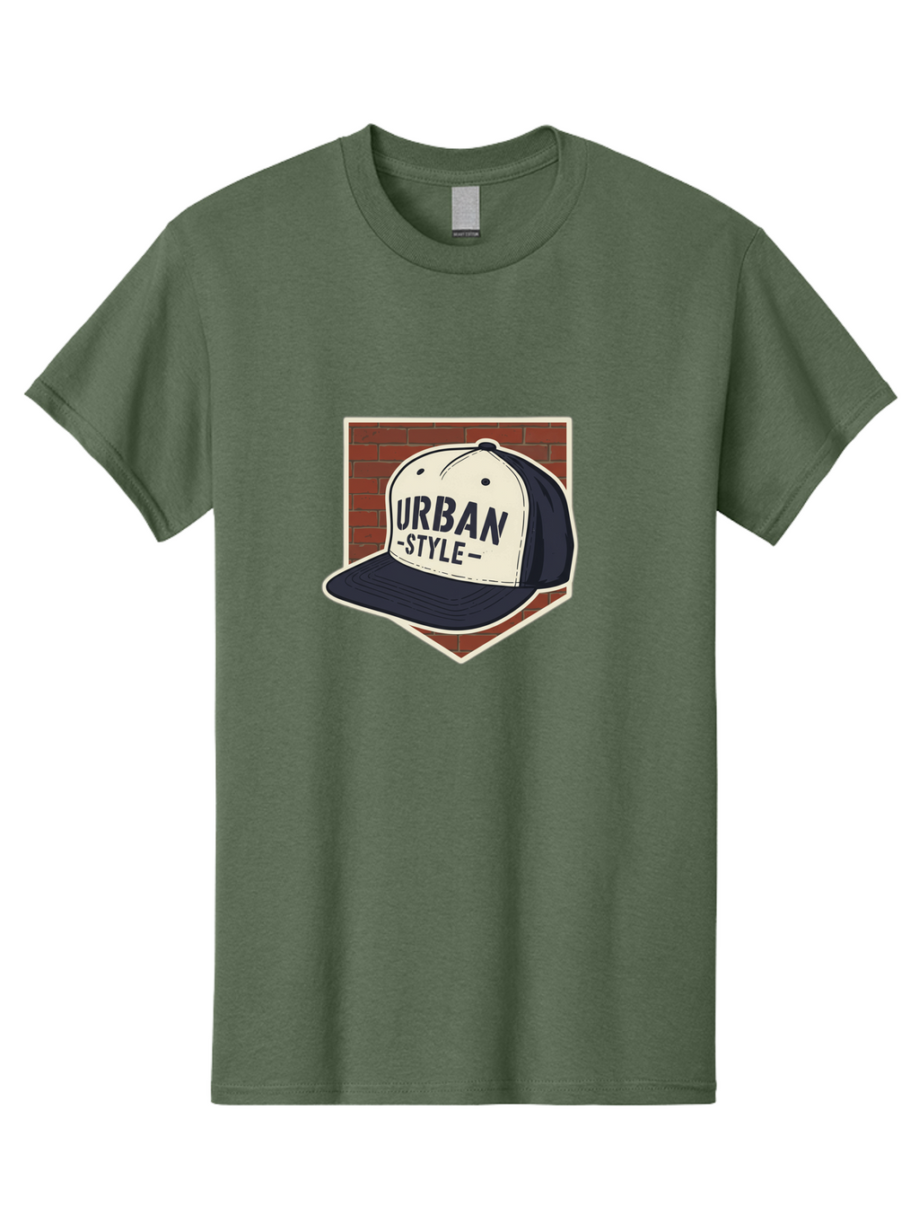 Urban-Style-Baseball-Cap Men'S Graphic Tee, 100% Cotton, Comfortable Casual Summer Wear, Machine Washable, Black And White Baseball Cap, Urban Style, Streetwear Fashion, Trendy Clothing, Casual Wear, Urban Culture, Fashion Accessory, Bad877