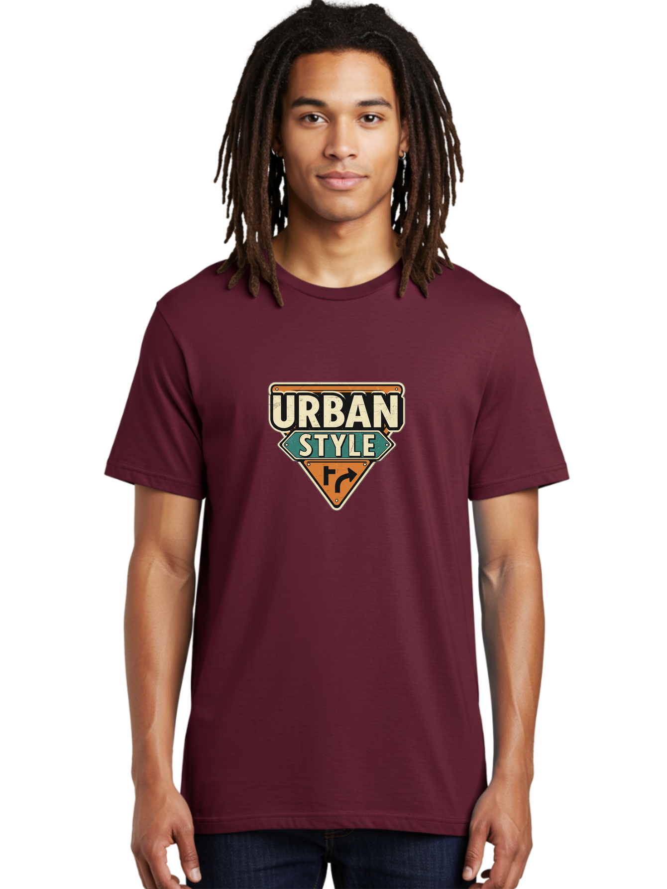 Urban-Style Men'S Graphic Tee, 100% Cotton, Comfortable Casual Summer Wear, Machine Washable, Urban Street Style, Modern Design, Street Signs, Trendy Graphics, Urban Fashion, City Vibe, Edgy Look, Stylish Logos Bad878