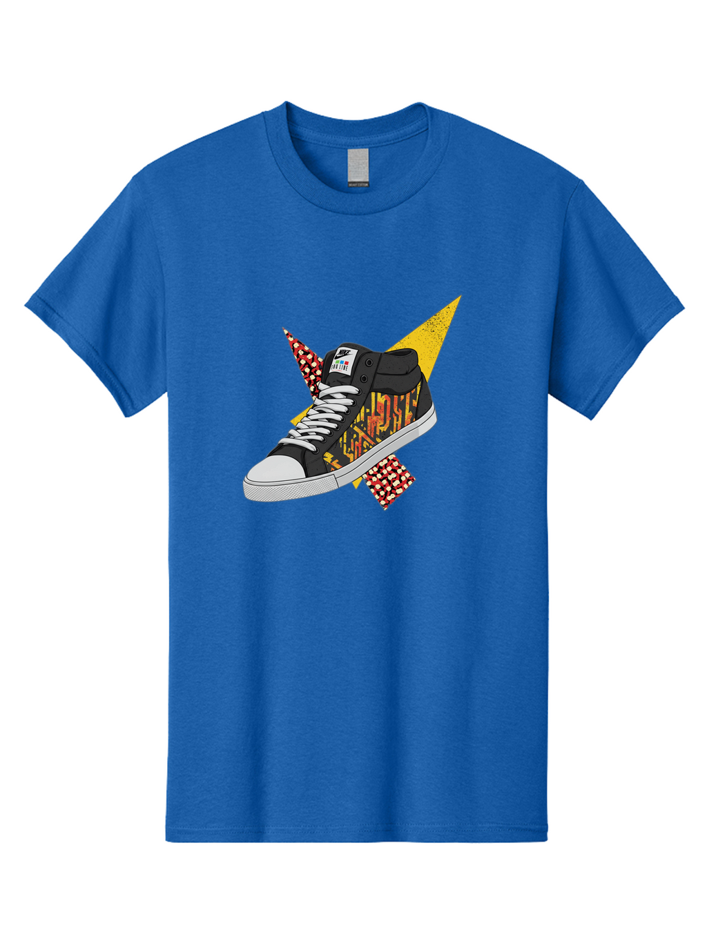 Vans Men'S Graphic Tee, 100% Cotton, Comfortable Casual Summer Wear, Machine Washable, Nike Sb Sneakers, Black And Yellow Design, White Laces, Streetwear Fashion, Skateboarding Shoes, Bold Graphics, Colorful Accents, Youth Culture Bad882