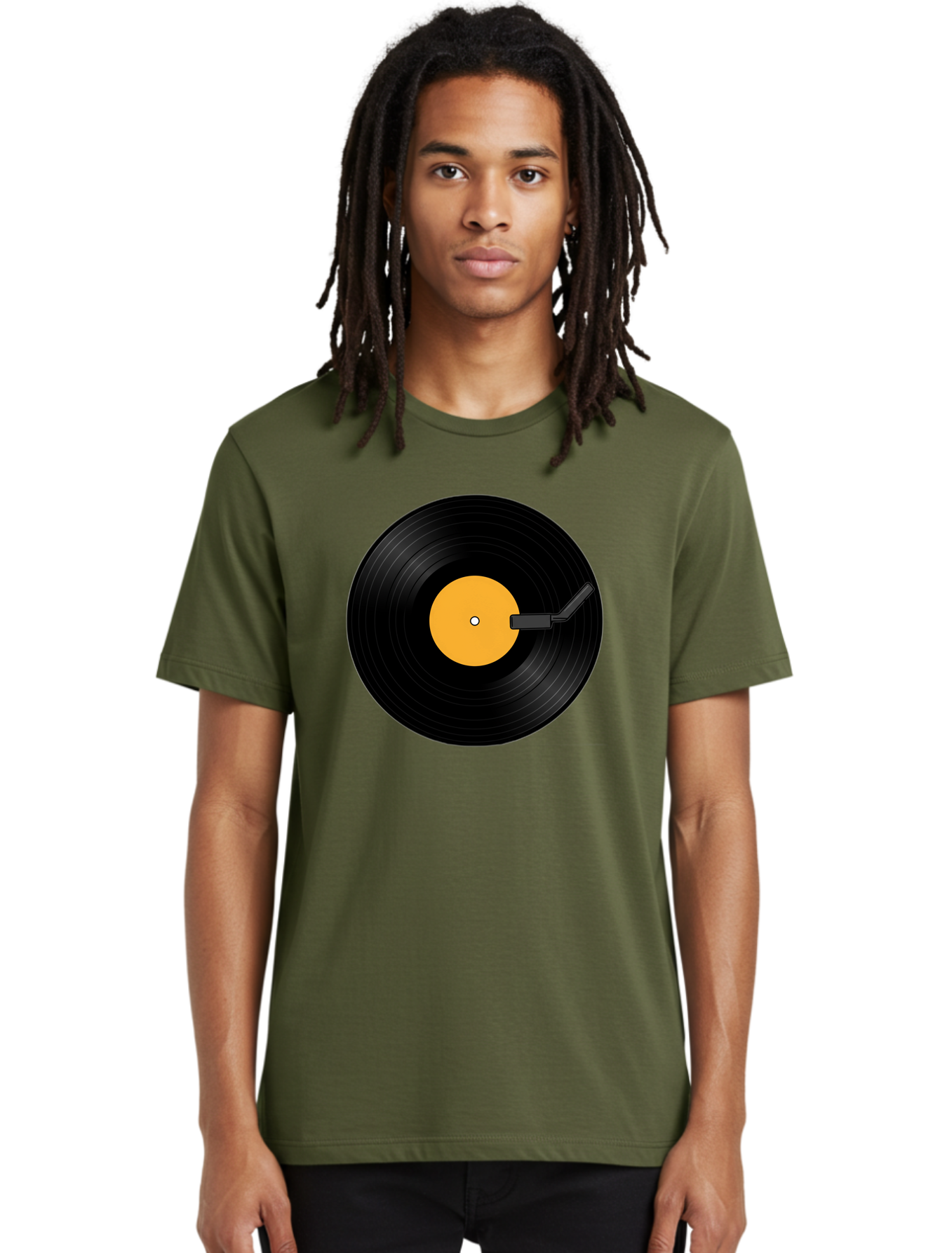 Vinyl-Record-Player-3 Men'S Graphic Tee, 100% Cotton, Comfortable Casual Summer Wear, Machine Washable, Vinyl Record, Record Player, Music Listening, Retro Audio, Classic Sound, Nostalgic Vibe, Music Culture Bad901