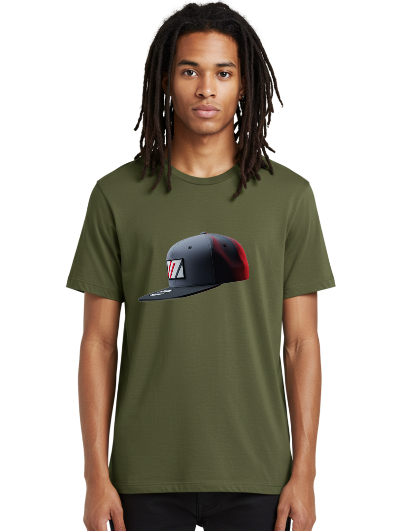 W-Logo-Baseball-Cap Men'S Graphic Tee, 100% Cotton, Comfortable Casual Summer Wear, Machine Washable, Baseball Cap With Logo, Black And Red Cap, Sporty Hat, Stylish Cap, Vl Emblem, Fashion Accessory, Casual Wear, Streetwear Bad907