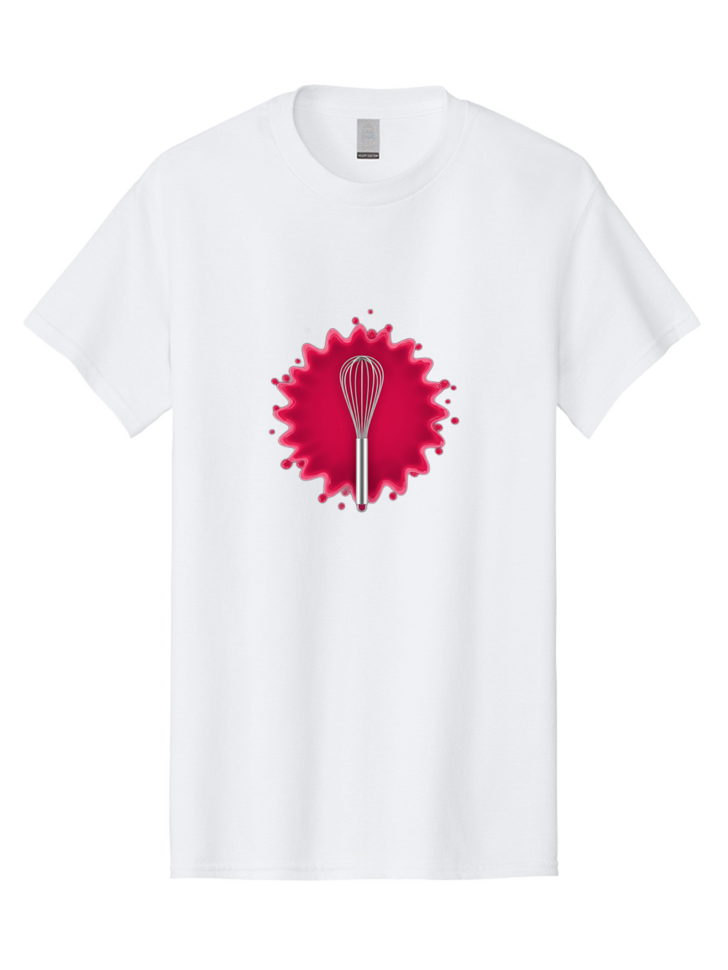 Whisk-1 Men'S Graphic Tee, 100% Cotton, Comfortable Casual Summer Wear, Machine Washable, Cooking Utensil, Kitchen Tool, Stainless Steel Whisk, Mixing, Blending, Recipe, Baking, Sweet Treats, Culinary, Cooking Essentials Bad912