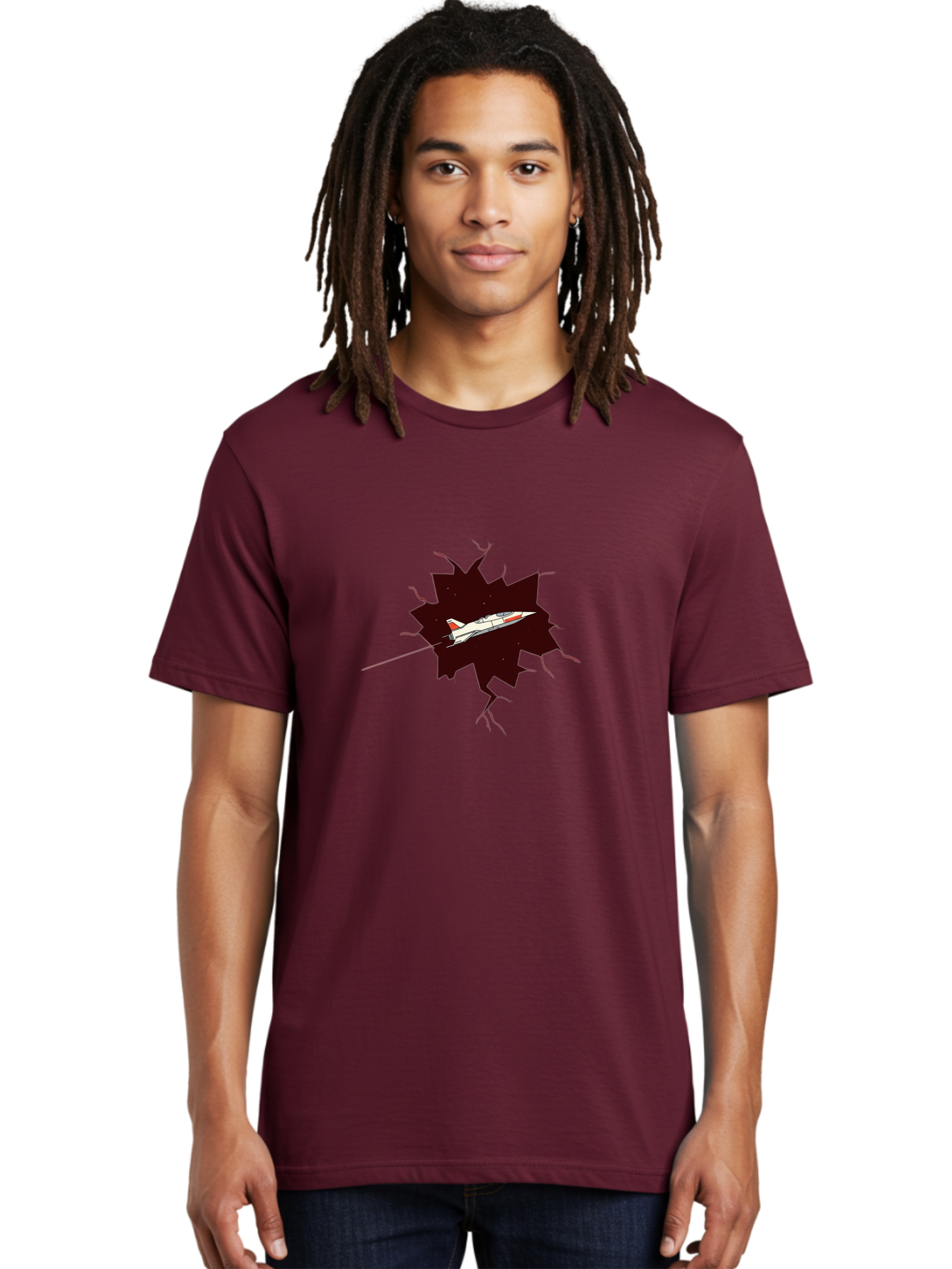 X-15 Men'S Graphic Tee, 100% Cotton, Comfortable Casual Summer Wear, Machine Washable, X-15 Rocket-Powered Aircraft, Breaking Through, Hypersonic Flight, Spaceplane Technology, Experimental Aviation, Nasa Research, High-Speed Aircraft Bad935