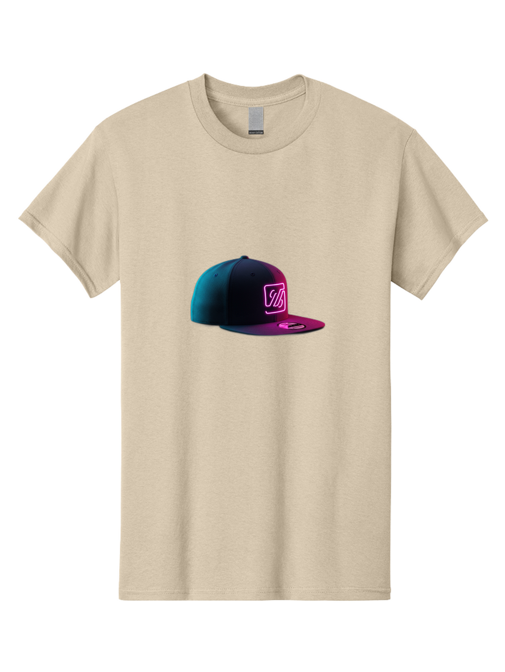 Yd-Logo-Cap Men'S Graphic Tee, 100% Cotton, Comfortable Casual Summer Wear, Machine Washable, Black Baseball Cap, Snapback Hat, Neon Pink Logo, Zild Branding, Streetwear Fashion, Trendy Accessories, Bold Design, Modern Style, Edgy Look Bad936