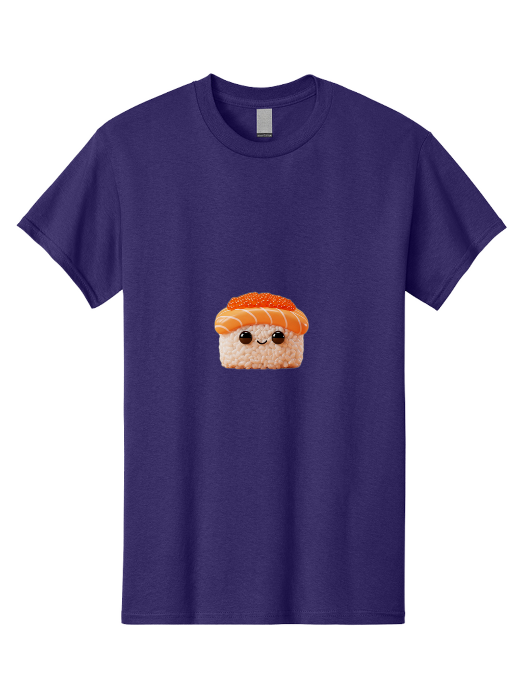 Sushi-Plush-Toy Men'S Graphic Tee, 100% Cotton, Comfortable Casual Summer Wear, Machine Washable, Kawaii Sushi, Cute Sushi, Adorable Plushie, Japanese Food, Sushi Plush Toy, Cartoon Sushi, Cute Food, Food Plushie, Sushi Character, Bad997