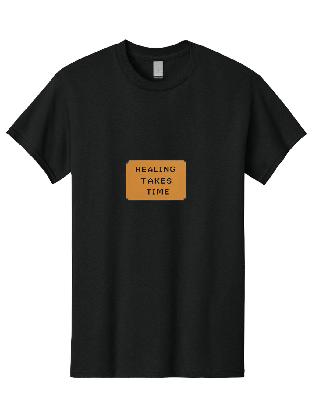 Healing-Takes-Time-1 Men'S Graphic Tee, 100% Cotton, Comfortable Casual Summer Wear, Machine Washable, Healing Takes Time, Motivational Quote, Inspirational Message, Mental Health Awareness, Self Care Reminder, Positive Affirmation, Bae031