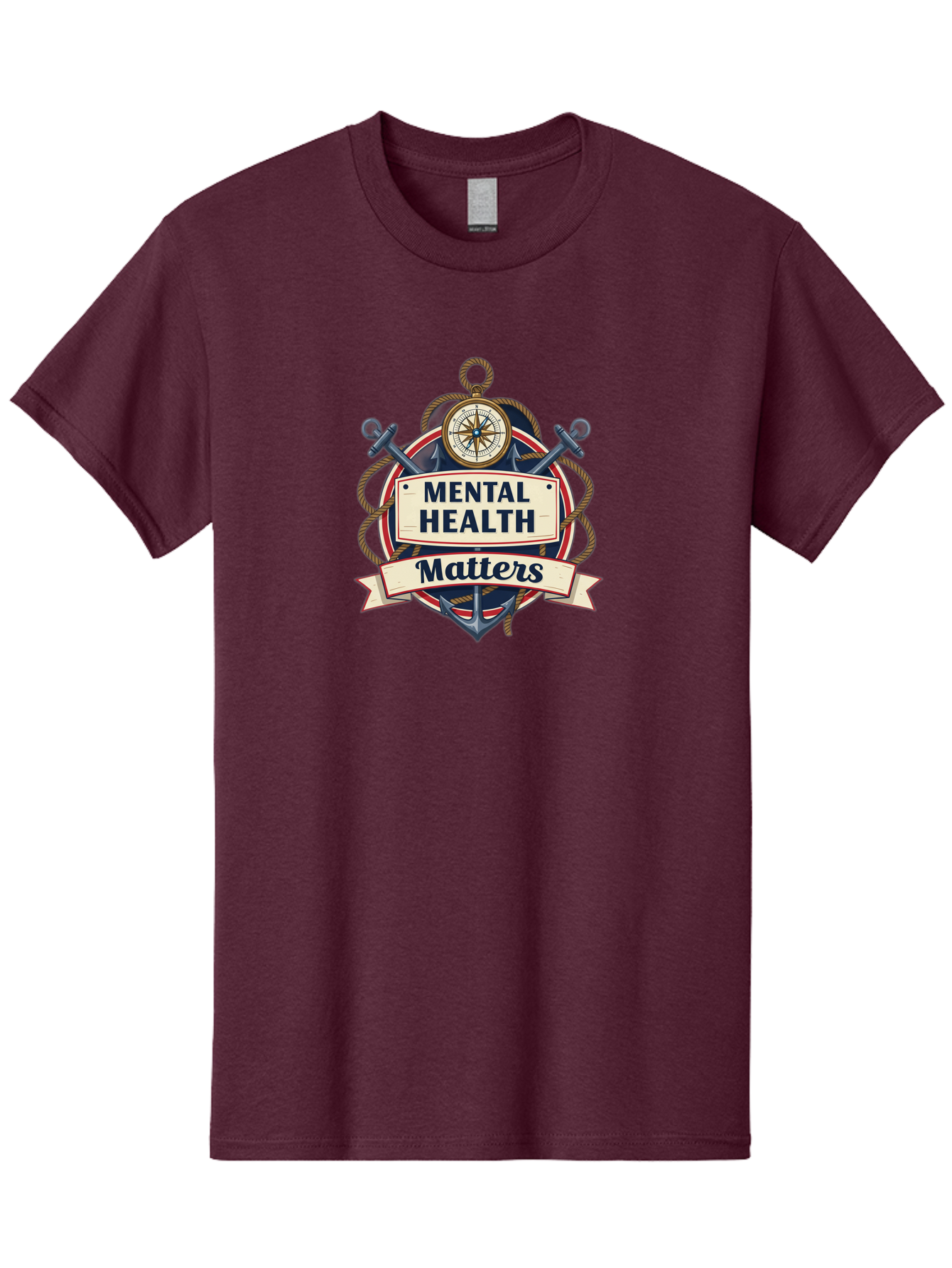 Mental-Health-Matters-3 Men'S Graphic Tee, 100% Cotton, Comfortable Casual Summer Wear, Machine Washable, Mental Health Awareness, Mental Health Matters, Emotional Wellness, Self Care, Mental Health Support, Mental Health Advocacy, Bae068