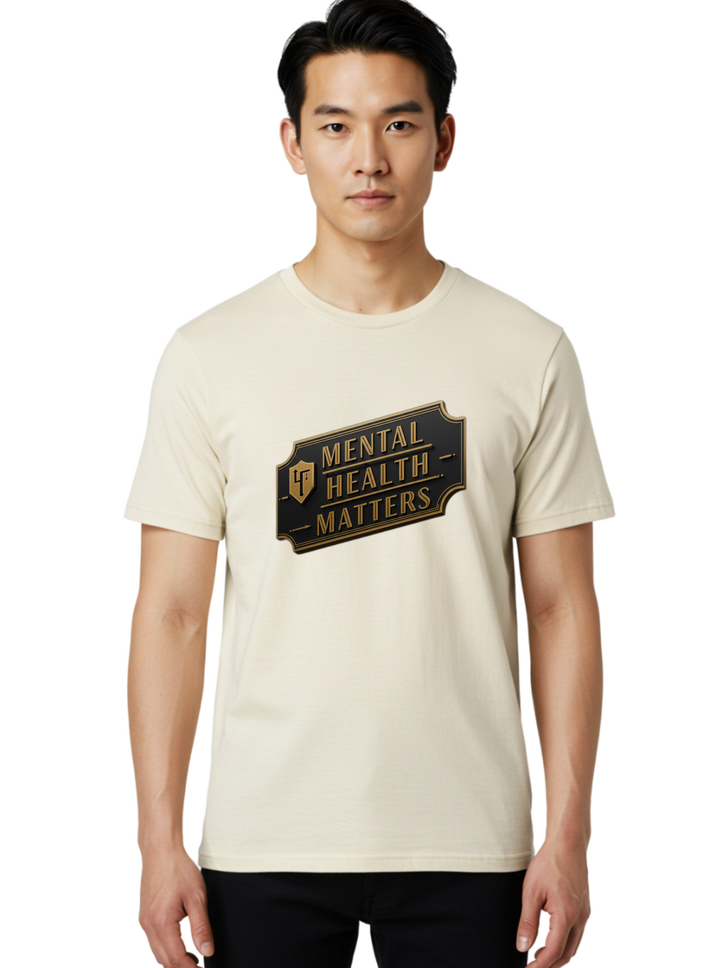 Mental-Health-Matters Men'S Graphic Tee, 100% Cotton, Comfortable Casual Summer Wear, Machine Washable, Mental Health Awareness, Mental Health Matters, Mental Wellness, Self Care, Mental Health Support, Lf Logo, Luxury Branding, Bae071