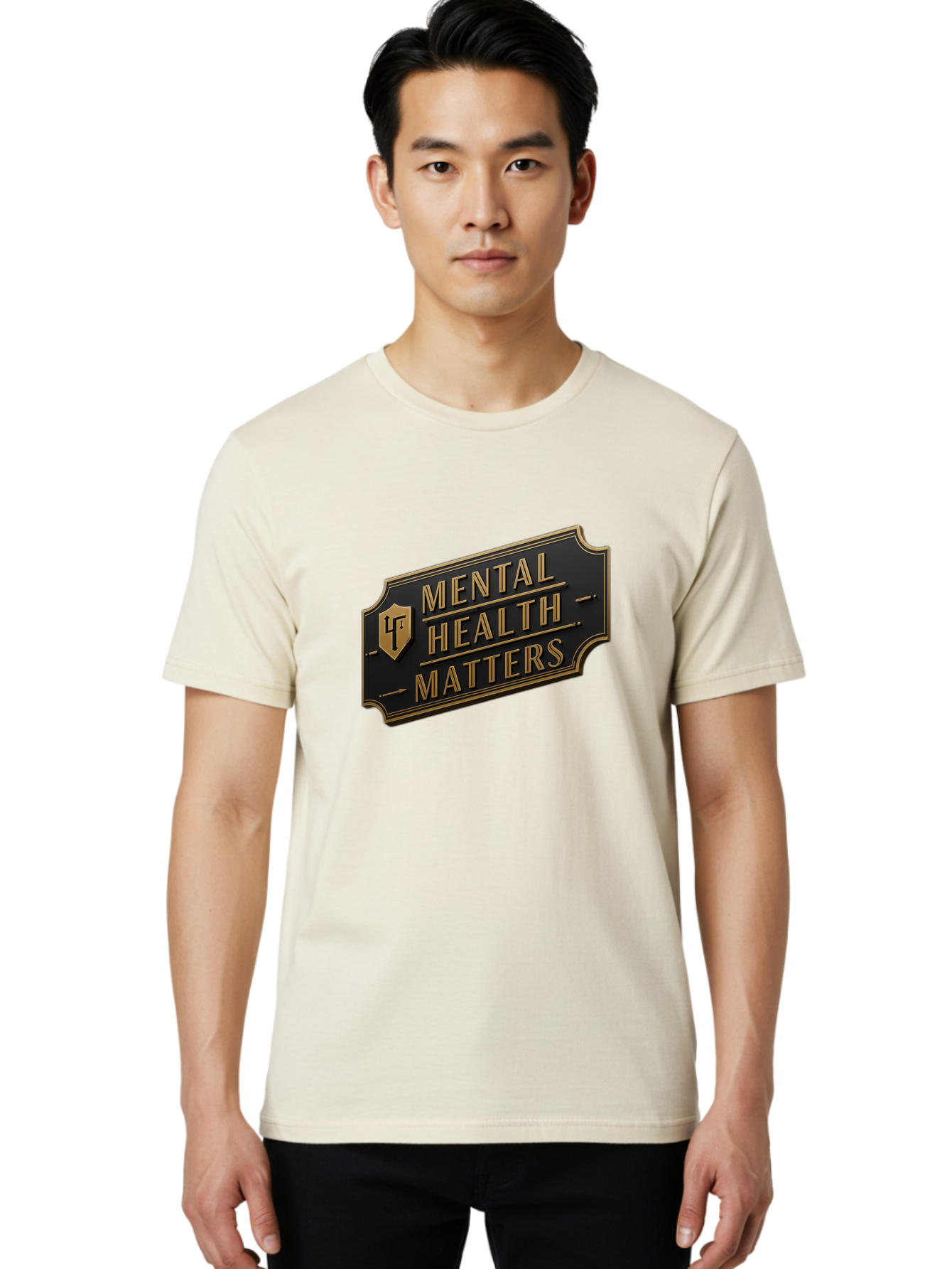 Mental-Health-Matters Men'S Graphic Tee, 100% Cotton, Comfortable Casual Summer Wear, Machine Washable, Mental Health Awareness, Mental Health Matters, Mental Wellness, Self Care, Mental Health Support, Lf Logo, Luxury Branding, Bae071
