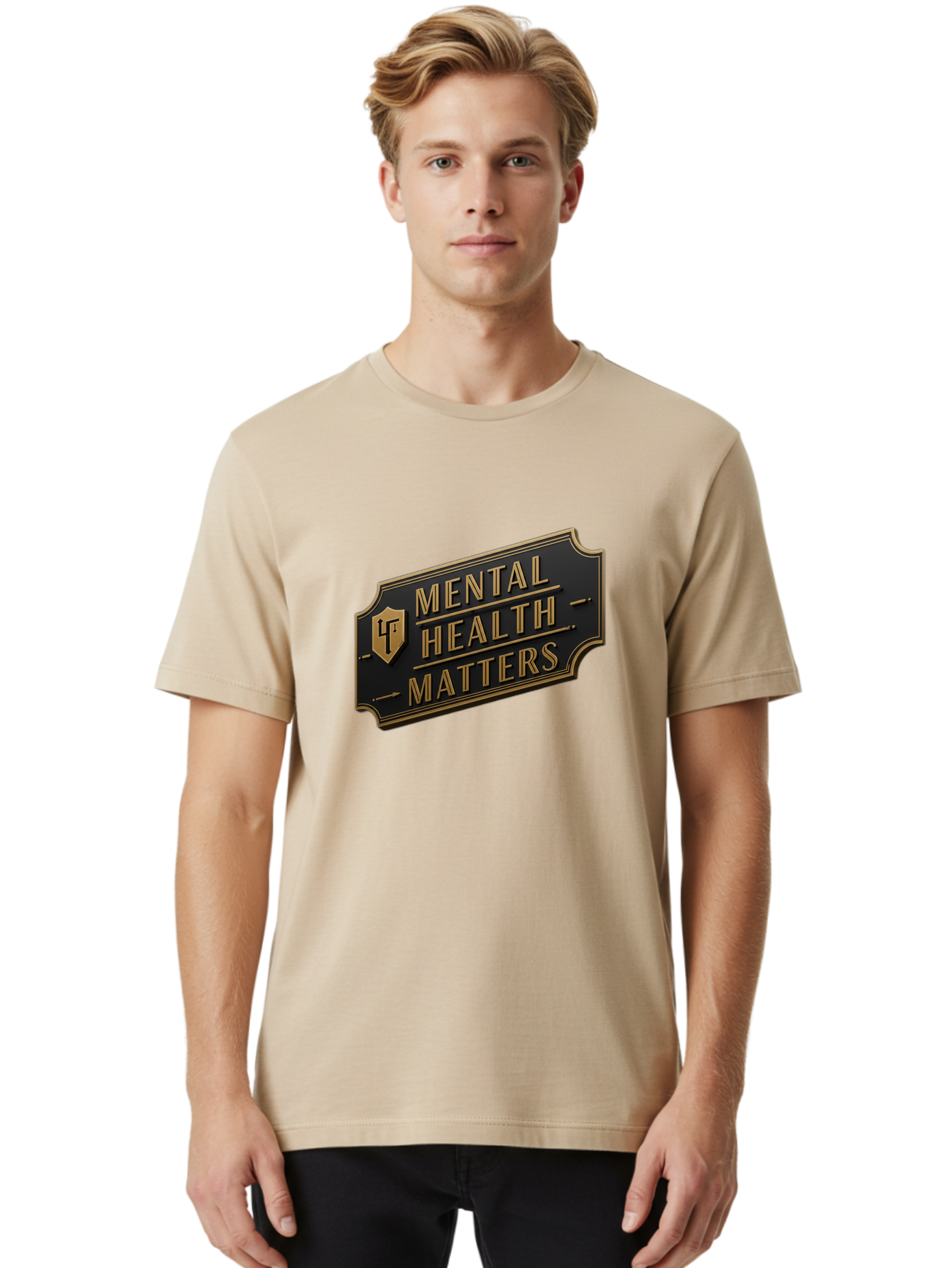 Mental-Health-Matters Men'S Graphic Tee, 100% Cotton, Comfortable Casual Summer Wear, Machine Washable, Mental Health Awareness, Mental Health Matters, Mental Wellness, Self Care, Mental Health Support, Lf Logo, Luxury Branding, Bae071