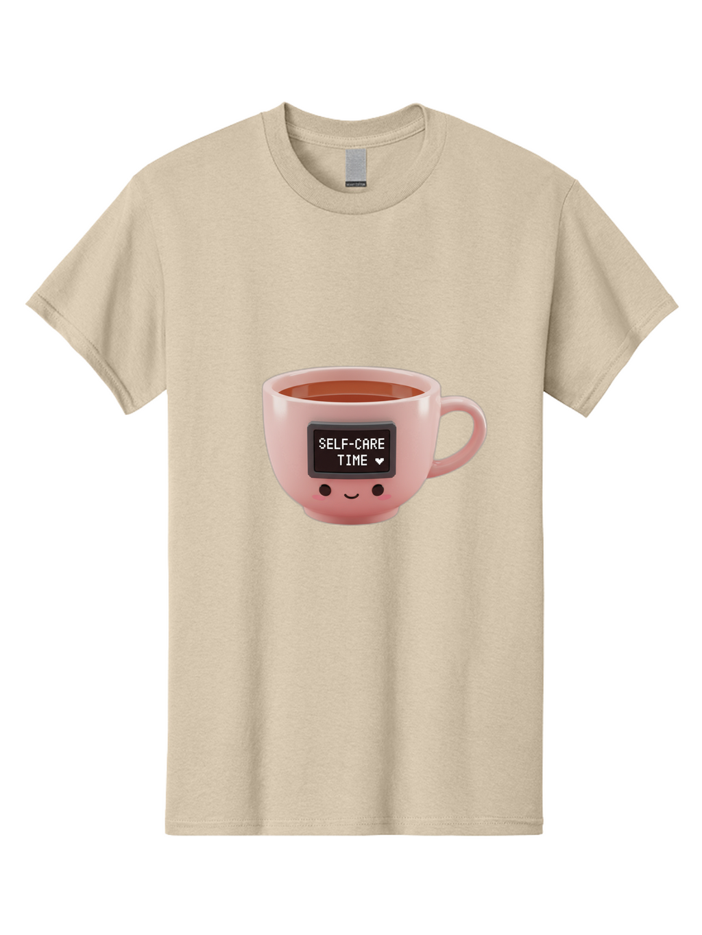 Self-Care-Time-3 Men'S Graphic Tee, 100% Cotton, Comfortable Casual Summer Wear, Machine Washable, Self-Care, Coffee Time, Wellness, Relaxation, Mental Health, Positive Vibes, Soothing Moments, Calmness, Mindfulness Bae084