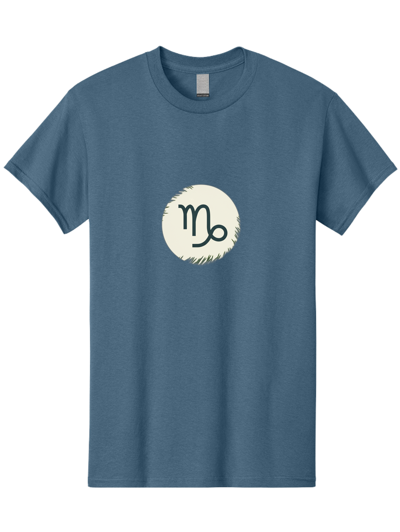 Capricorn-Symbol Men'S Graphic Tee, 100% Cotton, Comfortable Casual Summer Wear, Machine Washable, Capricorn Symbol, Zodiac Sign, Astrology, Star Sign, Horoscope, Mystical Symbols, Esoteric Art, Zodiac Wheel, Mystical Themes Bae147