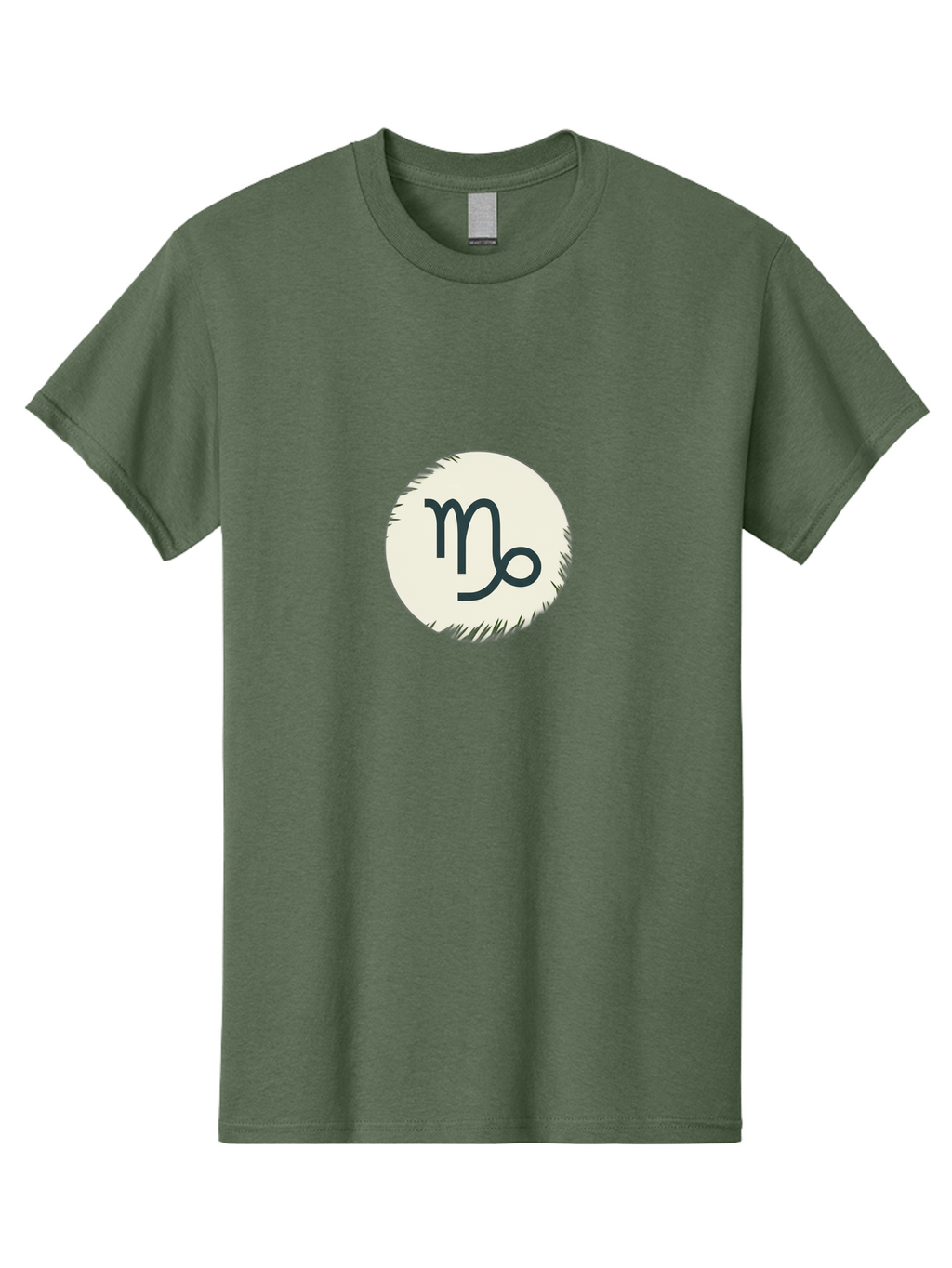 Capricorn-Symbol Men'S Graphic Tee, 100% Cotton, Comfortable Casual Summer Wear, Machine Washable, Capricorn Symbol, Zodiac Sign, Astrology, Star Sign, Horoscope, Mystical Symbols, Esoteric Art, Zodiac Wheel, Mystical Themes Bae147