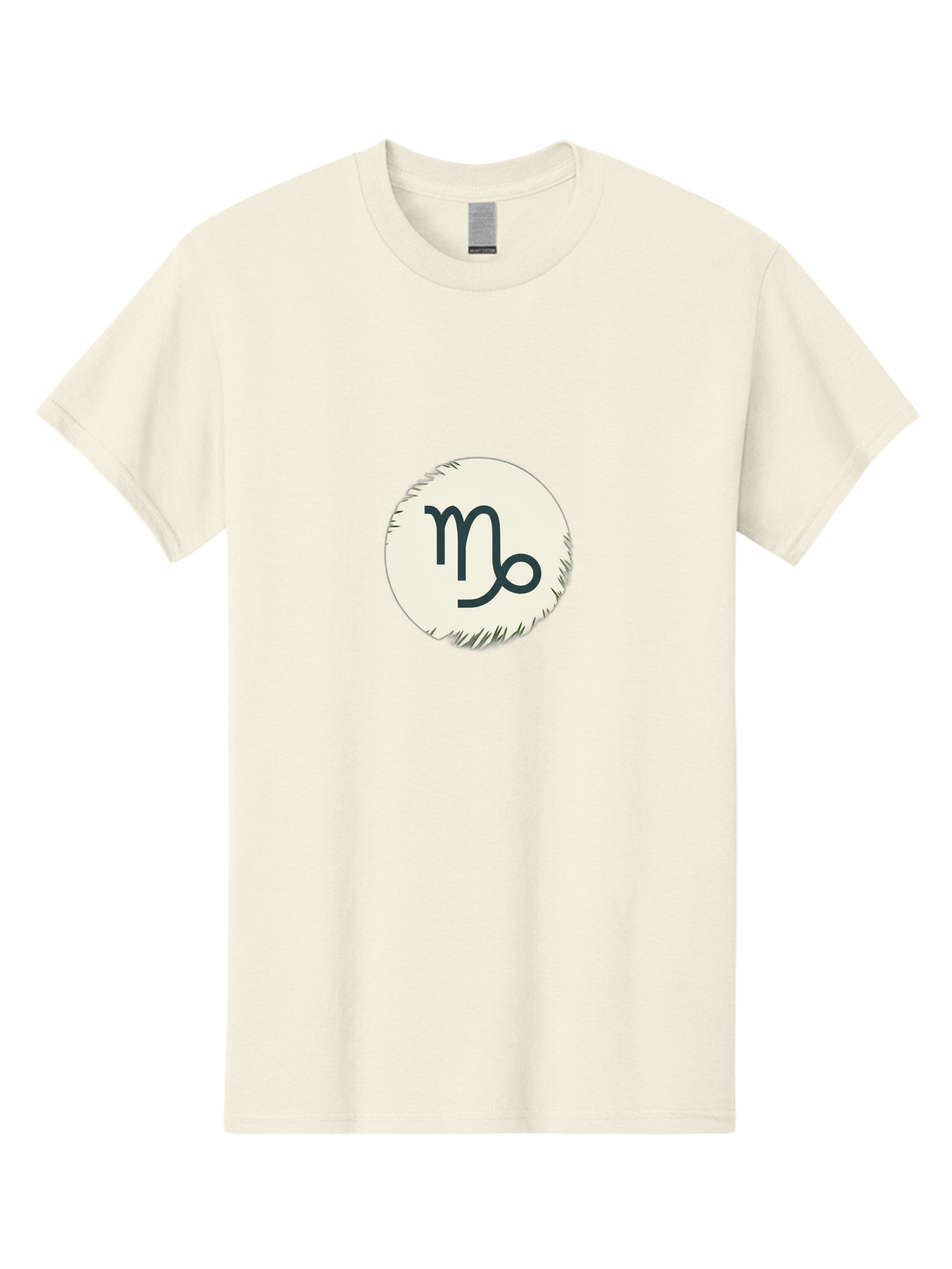 Capricorn-Symbol Men'S Graphic Tee, 100% Cotton, Comfortable Casual Summer Wear, Machine Washable, Capricorn Symbol, Zodiac Sign, Astrology, Star Sign, Horoscope, Mystical Symbols, Esoteric Art, Zodiac Wheel, Mystical Themes Bae147