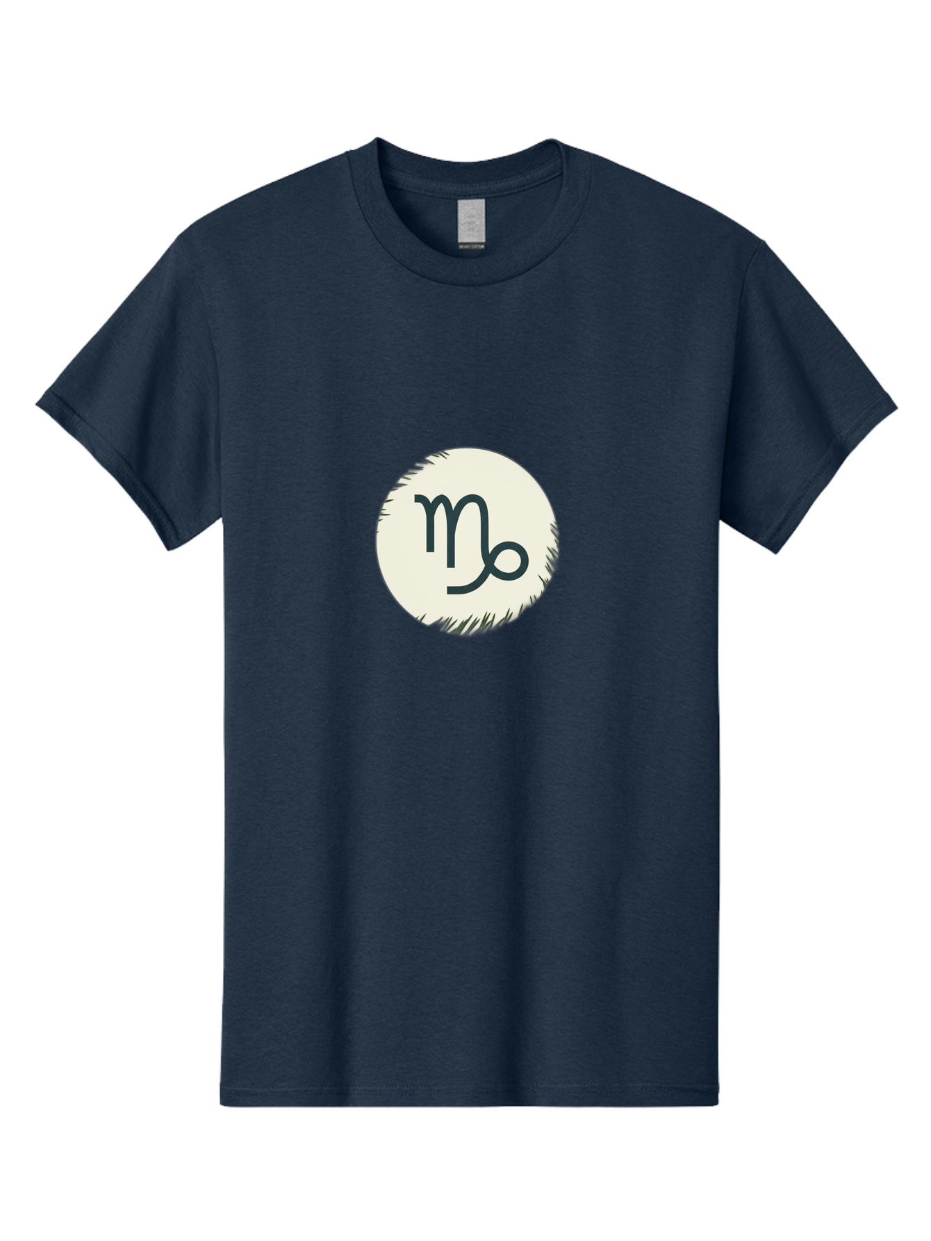 Capricorn-Symbol Men'S Graphic Tee, 100% Cotton, Comfortable Casual Summer Wear, Machine Washable, Capricorn Symbol, Zodiac Sign, Astrology, Star Sign, Horoscope, Mystical Symbols, Esoteric Art, Zodiac Wheel, Mystical Themes Bae147