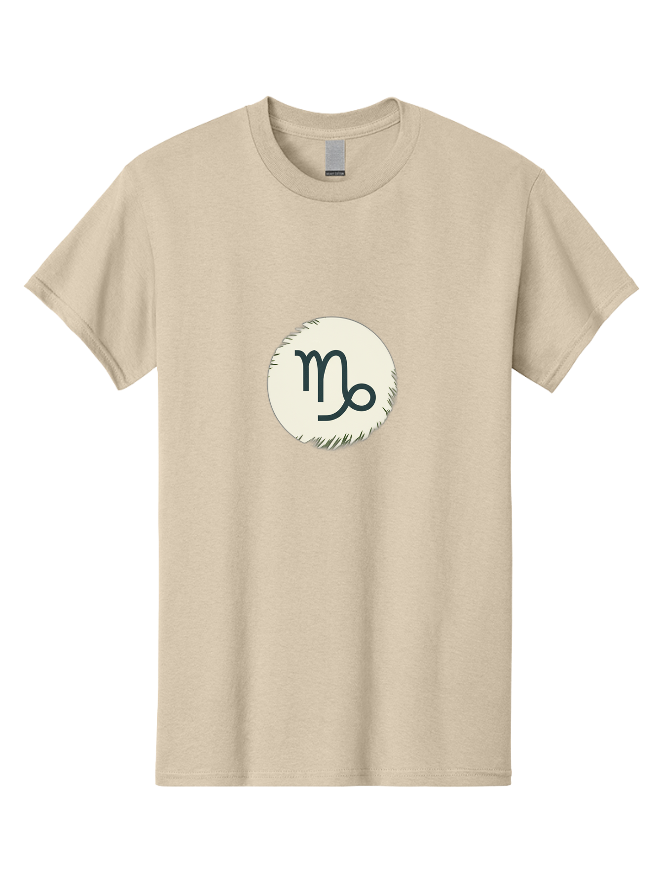 Capricorn-Symbol Men'S Graphic Tee, 100% Cotton, Comfortable Casual Summer Wear, Machine Washable, Capricorn Symbol, Zodiac Sign, Astrology, Star Sign, Horoscope, Mystical Symbols, Esoteric Art, Zodiac Wheel, Mystical Themes Bae147