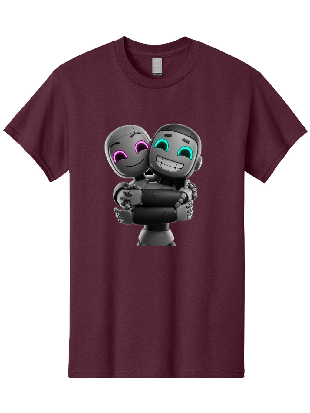 Gemini Men'S Graphic Tee, 100% Cotton, Comfortable Casual Summer Wear, Machine Washable, Ai Robots, Robot Friendship, Digital Companions, Futuristic Technology, Robotic Love, Innovative Design, Artificial Intelligence, Modern Robotics, Bae187