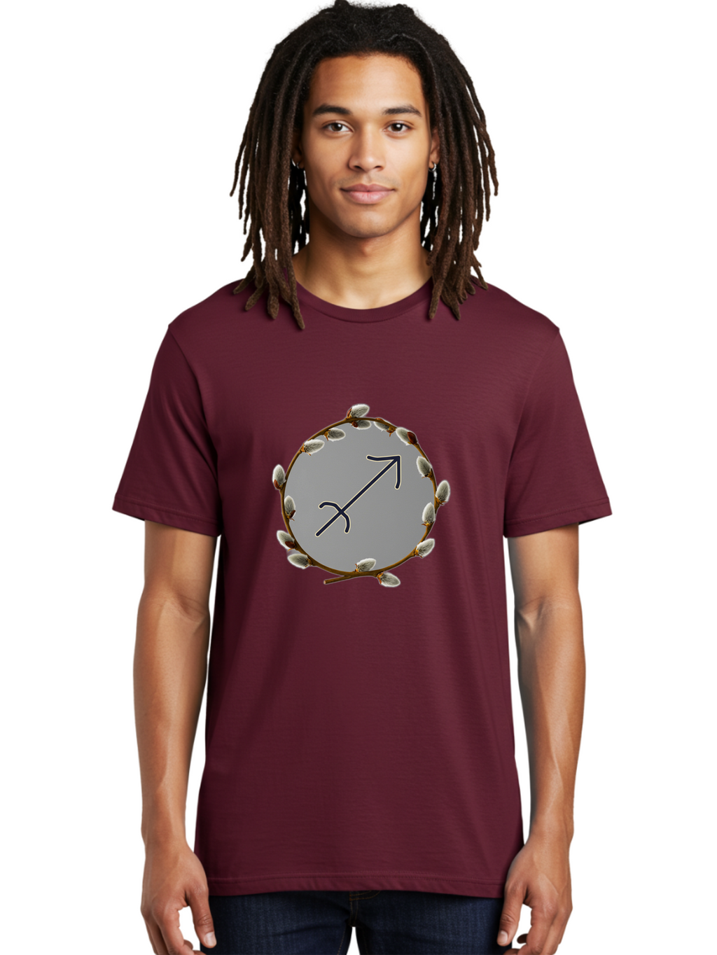 Sagittarius-Zodiac-Sign Men'S Graphic Tee, 100% Cotton, Comfortable Casual Summer Wear, Machine Washable, Sagittarius Zodiac Symbol, Astrology Sign, Arrow Symbol, Mystical Graphics, Spiritual Imagery, Esoteric Art Bae262