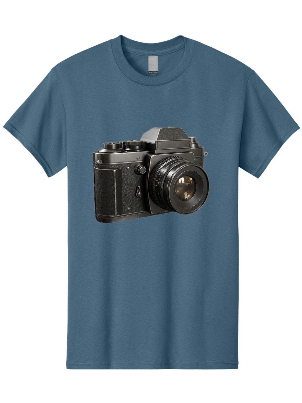 35Mm-Film-Camera Men'S Graphic Tee, 100% Cotton, Comfortable Casual Summer Wear, Machine Washable, Vintage Camera, Retro Photography, Classic Camera Design, Black Camera Body, Camera Lens, Photography Equipment, Analog Camera, Film Camera, Bae346