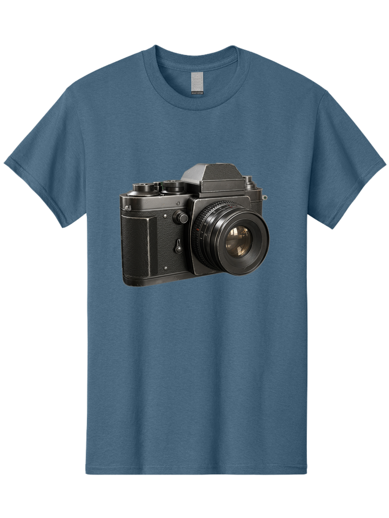 35Mm-Film-Camera Men'S Graphic Tee, 100% Cotton, Comfortable Casual Summer Wear, Machine Washable, Vintage Camera, Retro Photography, Classic Camera Design, Black Camera Body, Camera Lens, Photography Equipment, Analog Camera, Film Camera, Bae346