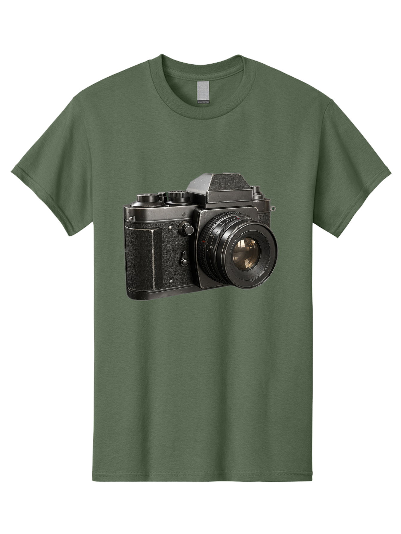 35Mm-Film-Camera Men'S Graphic Tee, 100% Cotton, Comfortable Casual Summer Wear, Machine Washable, Vintage Camera, Retro Photography, Classic Camera Design, Black Camera Body, Camera Lens, Photography Equipment, Analog Camera, Film Camera, Bae346