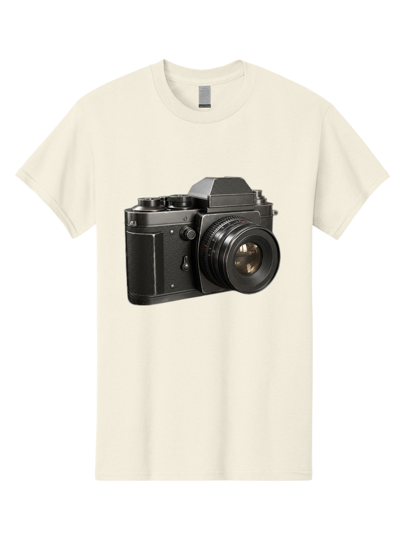 35Mm-Film-Camera Men'S Graphic Tee, 100% Cotton, Comfortable Casual Summer Wear, Machine Washable, Vintage Camera, Retro Photography, Classic Camera Design, Black Camera Body, Camera Lens, Photography Equipment, Analog Camera, Film Camera, Bae346