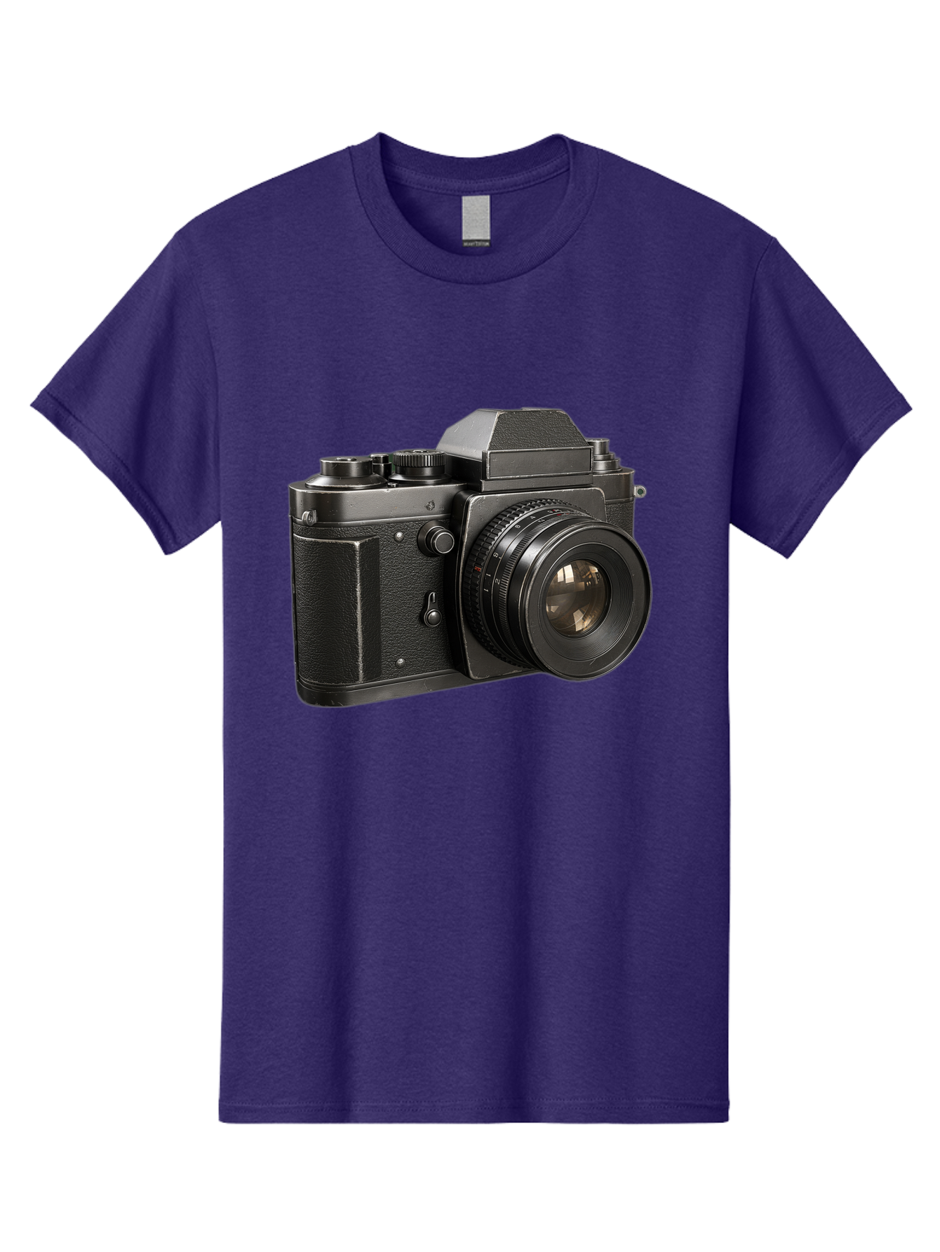 35Mm-Film-Camera Men'S Graphic Tee, 100% Cotton, Comfortable Casual Summer Wear, Machine Washable, Vintage Camera, Retro Photography, Classic Camera Design, Black Camera Body, Camera Lens, Photography Equipment, Analog Camera, Film Camera, Bae346