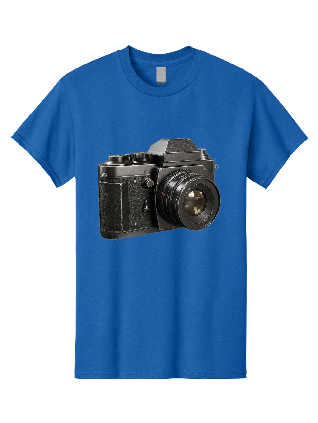 35Mm-Film-Camera Men'S Graphic Tee, 100% Cotton, Comfortable Casual Summer Wear, Machine Washable, Vintage Camera, Retro Photography, Classic Camera Design, Black Camera Body, Camera Lens, Photography Equipment, Analog Camera, Film Camera, Bae346