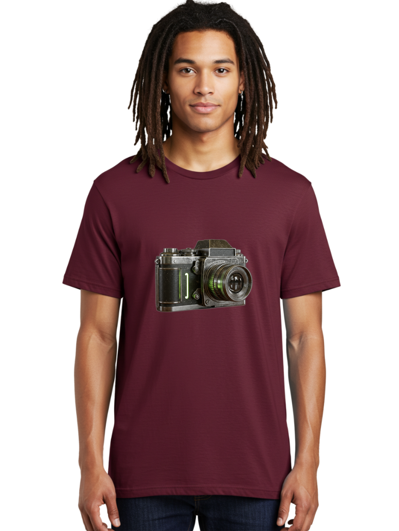 Camera-3 Men'S Graphic Tee, 100% Cotton, Comfortable Casual Summer Wear, Machine Washable, Vintage Camera, Old Camera, Classic Photography, Retro Technology, Film Camera, Antique Device, Nostalgic Photography, Camera Lens, Bae368