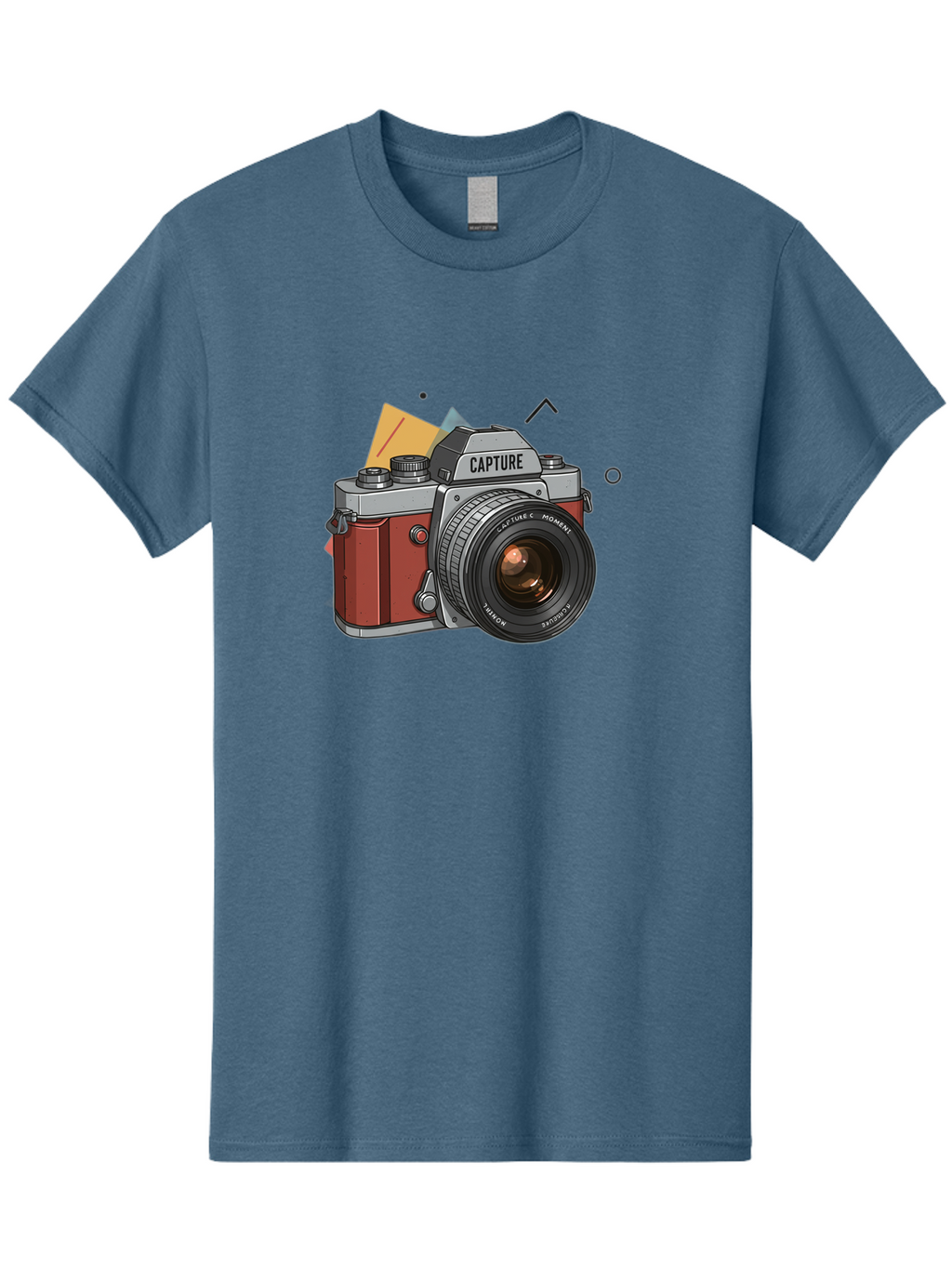 Capture-Camera Men'S Graphic Tee, 100% Cotton, Comfortable Casual Summer Wear, Machine Washable, Vintage Camera, Capture Moment, Photography Equipment, Capture The Moment, Dslr Camera, Camera Lens, Photography Accessories, Retro Camera Design, Bae384