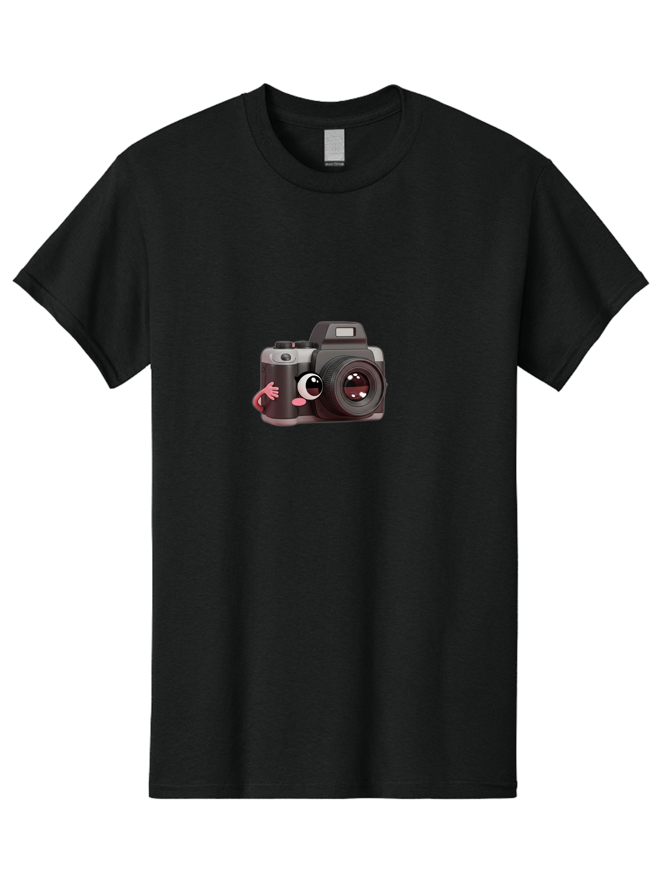 Cartoon-Camera Men'S Graphic Tee, 100% Cotton, Comfortable Casual Summer Wear, Machine Washable, Cartoon Camera, Digital Photography, Camera Character, Photography Equipment, Cute Camera, Camera Illustration, Camera Graphics, Photography Icon Bae387