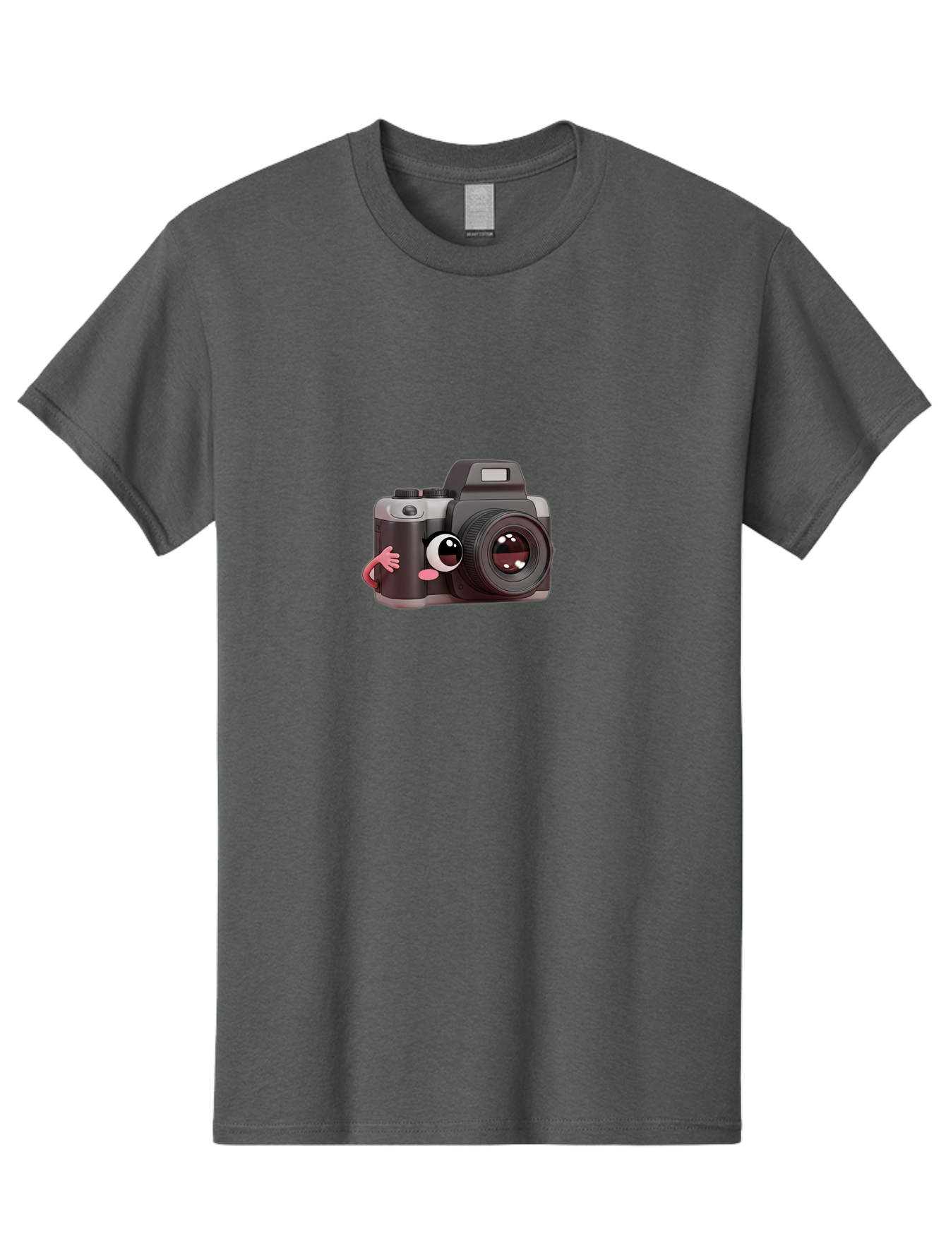 Cartoon-Camera Men'S Graphic Tee, 100% Cotton, Comfortable Casual Summer Wear, Machine Washable, Cartoon Camera, Digital Photography, Camera Character, Photography Equipment, Cute Camera, Camera Illustration, Camera Graphics, Photography Icon Bae387