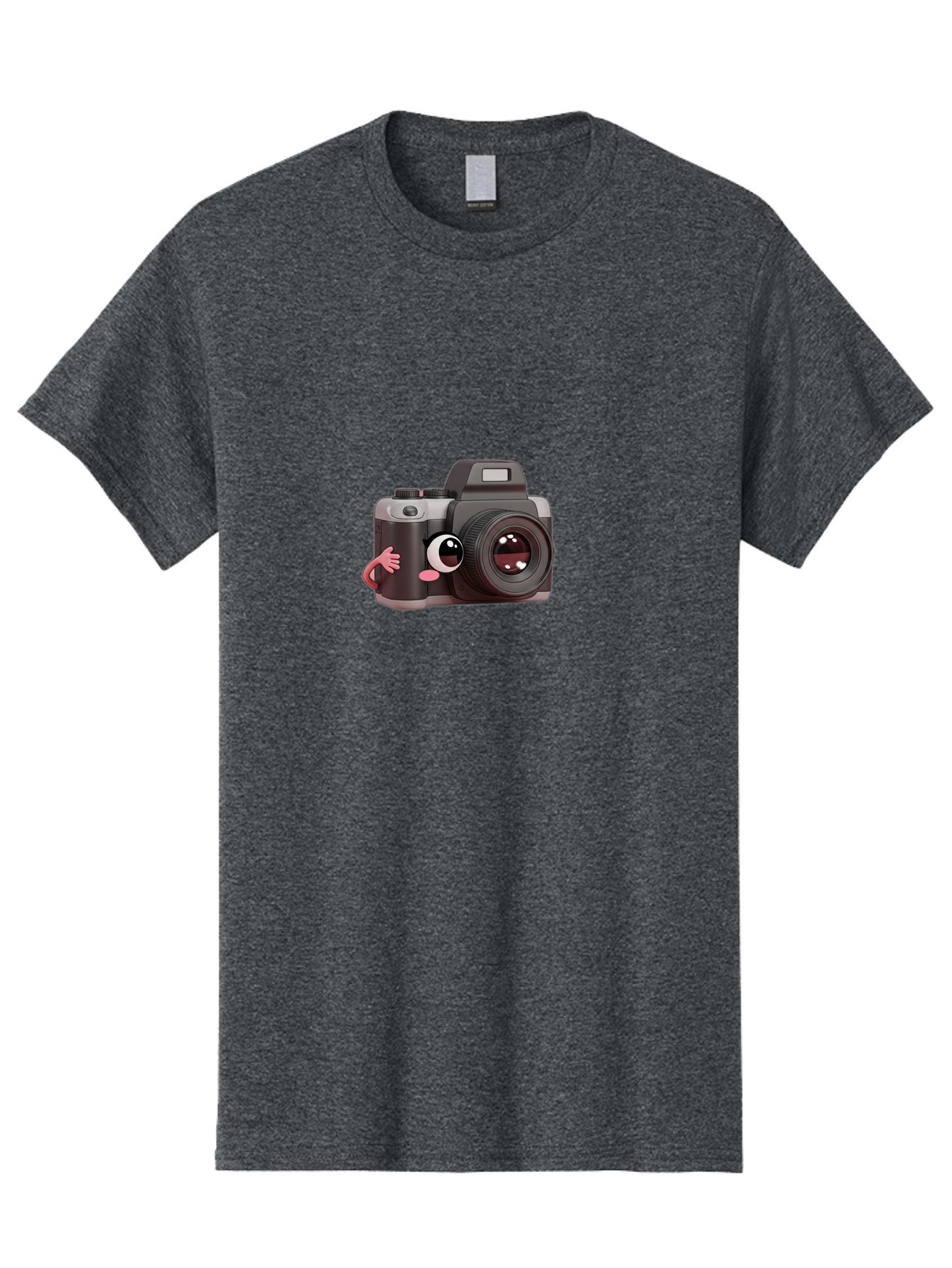 Cartoon-Camera Men'S Graphic Tee, 100% Cotton, Comfortable Casual Summer Wear, Machine Washable, Cartoon Camera, Digital Photography, Camera Character, Photography Equipment, Cute Camera, Camera Illustration, Camera Graphics, Photography Icon Bae387