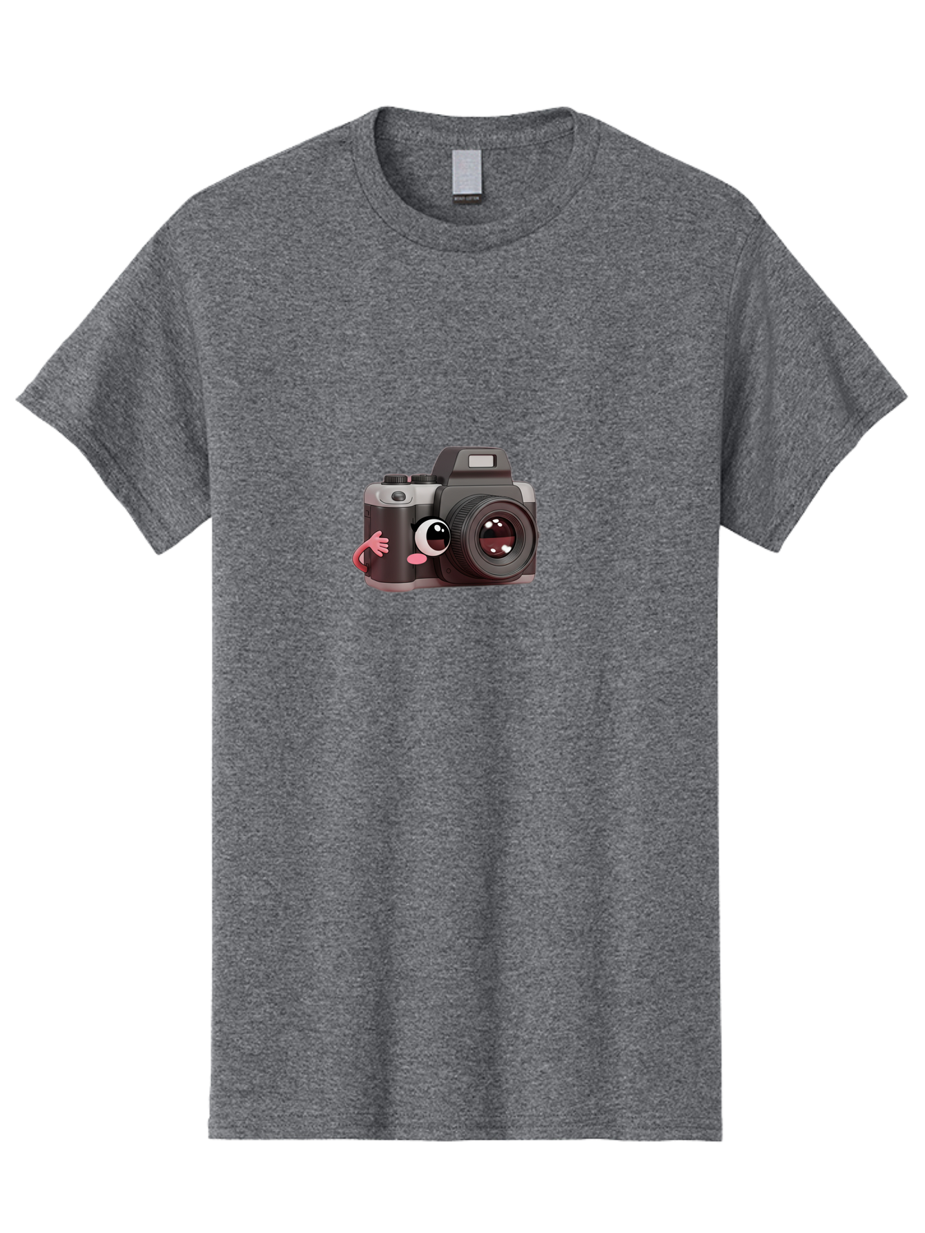 Cartoon-Camera Men'S Graphic Tee, 100% Cotton, Comfortable Casual Summer Wear, Machine Washable, Cartoon Camera, Digital Photography, Camera Character, Photography Equipment, Cute Camera, Camera Illustration, Camera Graphics, Photography Icon Bae387