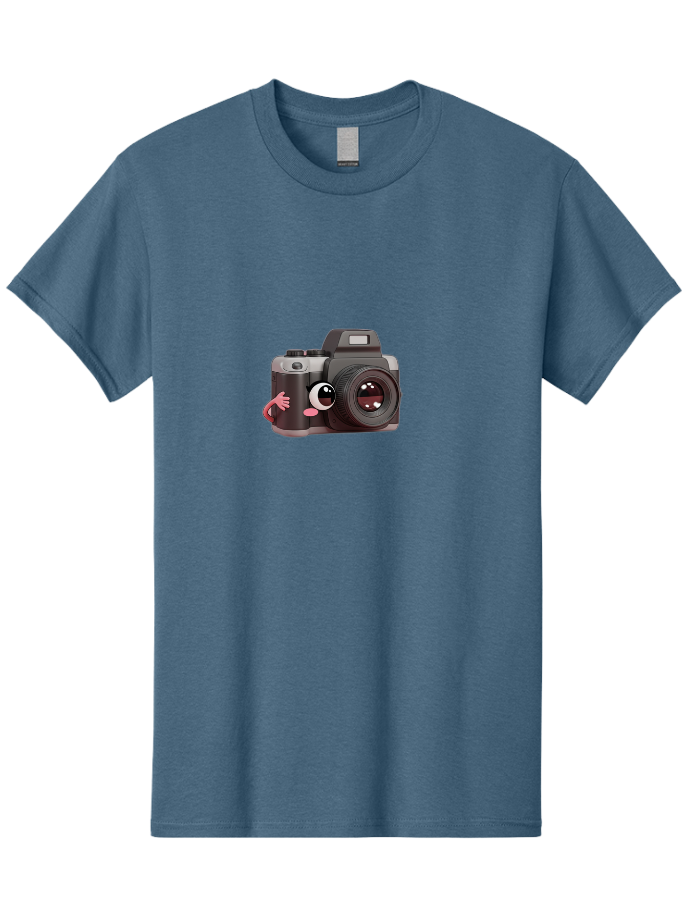 Cartoon-Camera Men'S Graphic Tee, 100% Cotton, Comfortable Casual Summer Wear, Machine Washable, Cartoon Camera, Digital Photography, Camera Character, Photography Equipment, Cute Camera, Camera Illustration, Camera Graphics, Photography Icon Bae387