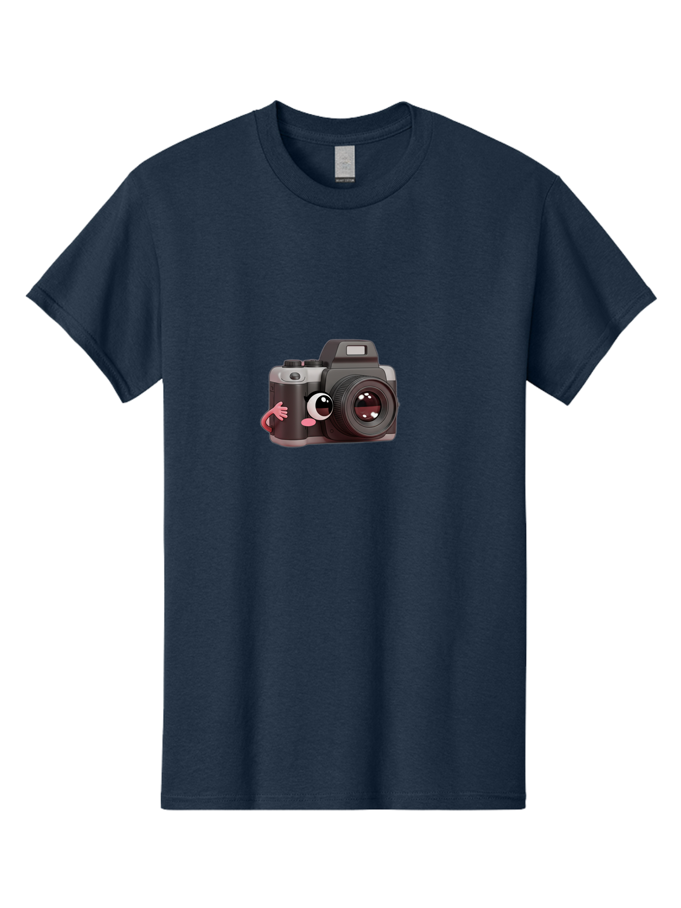 Cartoon-Camera Men'S Graphic Tee, 100% Cotton, Comfortable Casual Summer Wear, Machine Washable, Cartoon Camera, Digital Photography, Camera Character, Photography Equipment, Cute Camera, Camera Illustration, Camera Graphics, Photography Icon Bae387