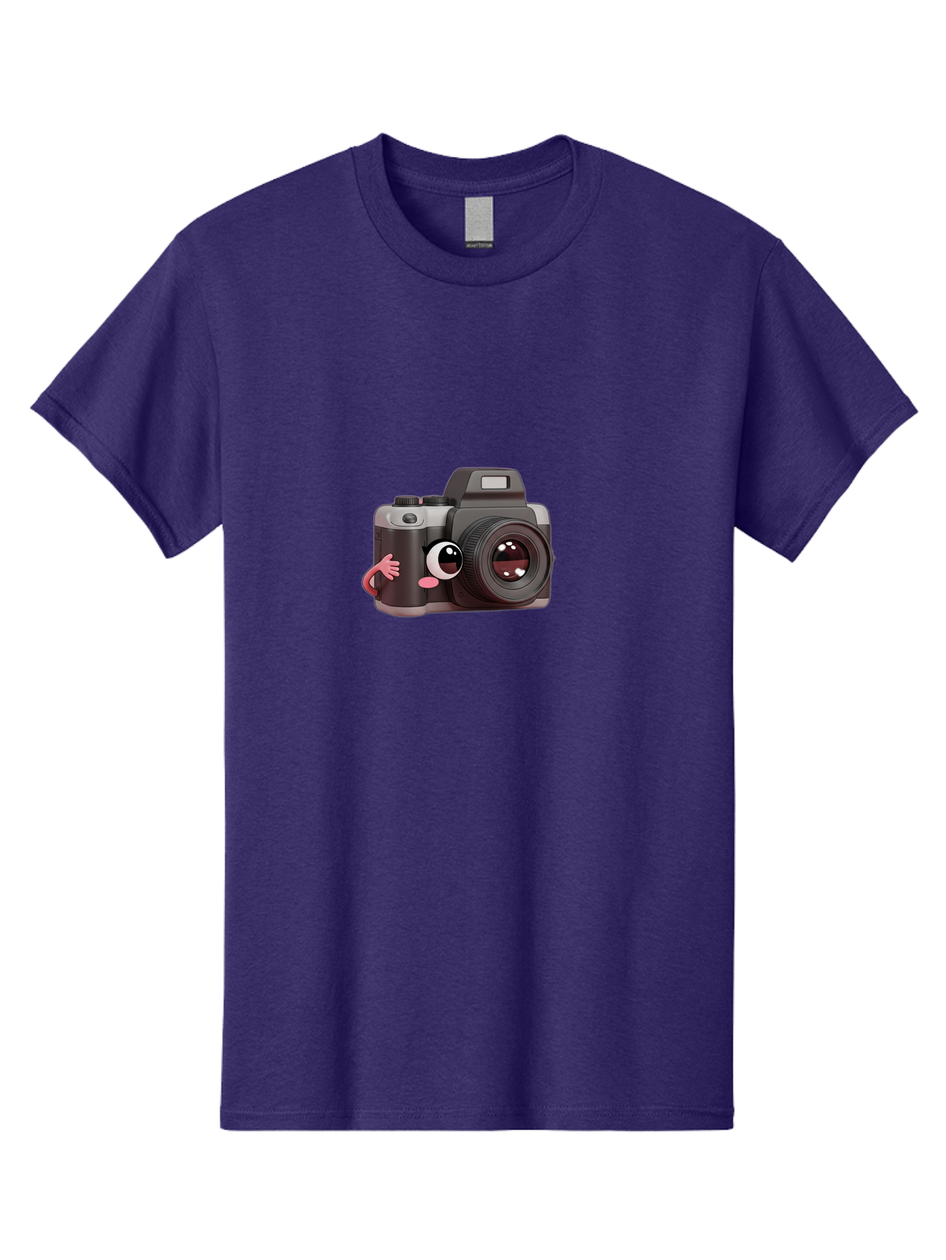 Cartoon-Camera Men'S Graphic Tee, 100% Cotton, Comfortable Casual Summer Wear, Machine Washable, Cartoon Camera, Digital Photography, Camera Character, Photography Equipment, Cute Camera, Camera Illustration, Camera Graphics, Photography Icon Bae387
