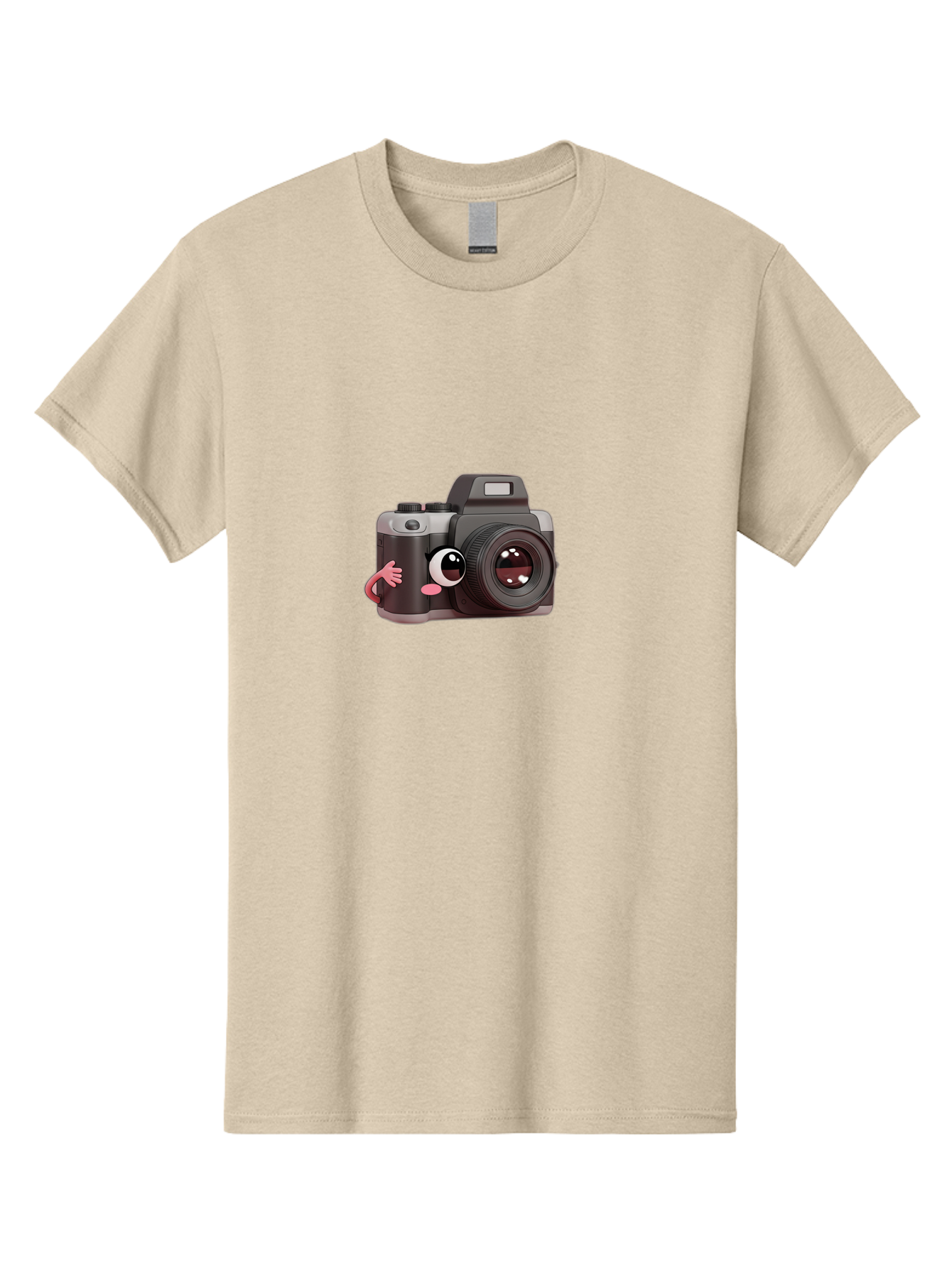 Cartoon-Camera Men'S Graphic Tee, 100% Cotton, Comfortable Casual Summer Wear, Machine Washable, Cartoon Camera, Digital Photography, Camera Character, Photography Equipment, Cute Camera, Camera Illustration, Camera Graphics, Photography Icon Bae387