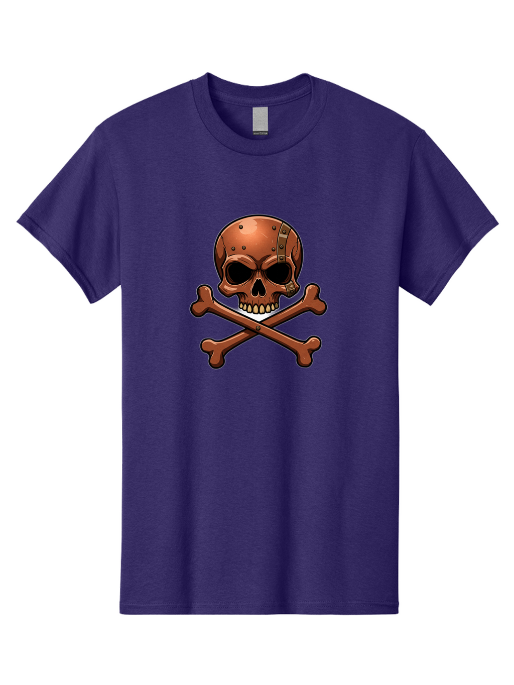 Jolly-Roger-Skull-And-Bones Men'S Graphic Tee, 100% Cotton, Comfortable Casual Summer Wear, Machine Washable, Skull And Crossbones, Pirate Symbol, Jolly Roger, Danger Sign, Warning Symbol, Pirate Flag, Crossbones Symbol, Skull Icon Bae474
