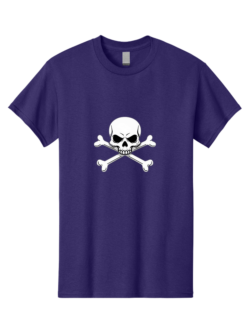Jolly-Roger-Skull-And-Crossbones Men'S Graphic Tee, 100% Cotton, Comfortable Casual Summer Wear, Machine Washable, Skull And Crossbones, Pirate Symbol, Danger Warning, Jolly Roger Flag, Pirate Flag, Skull Illustration, Pirate Emblem, Bae475