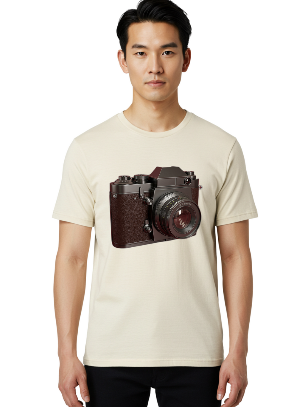 Leica-M6-1 Men'S Graphic Tee, 100% Cotton, Comfortable Casual Summer Wear, Machine Washable, Vintage Camera, Leica M6, Film Photography, Photography Equipment, Classic Design, Retro Style, Photography Gear, Camera Body, 35Mm Film Bae484
