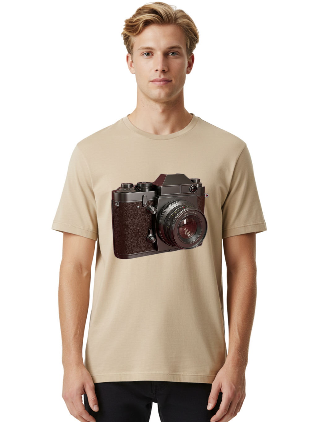 Leica-M6-1 Men'S Graphic Tee, 100% Cotton, Comfortable Casual Summer Wear, Machine Washable, Vintage Camera, Leica M6, Film Photography, Photography Equipment, Classic Design, Retro Style, Photography Gear, Camera Body, 35Mm Film Bae484