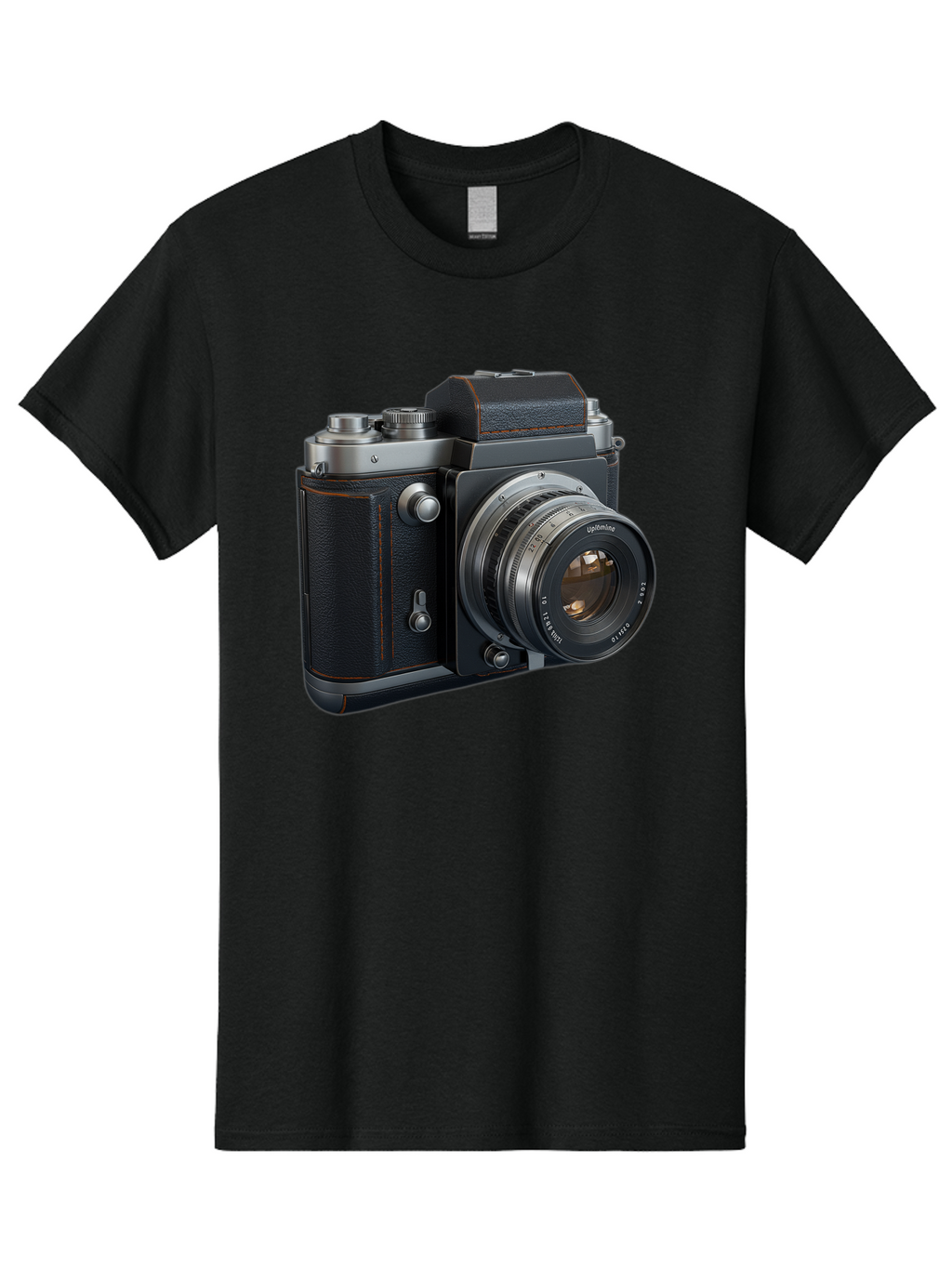 Leica-M6 Men'S Graphic Tee, 100% Cotton, Comfortable Casual Summer Wear, Machine Washable, Vintage Camera, Black Leather, Silver Accents, High-End Photography Equipment, Classic Design, Film Camera, Leica M6, Photography Gear, Retro Style Bae485
