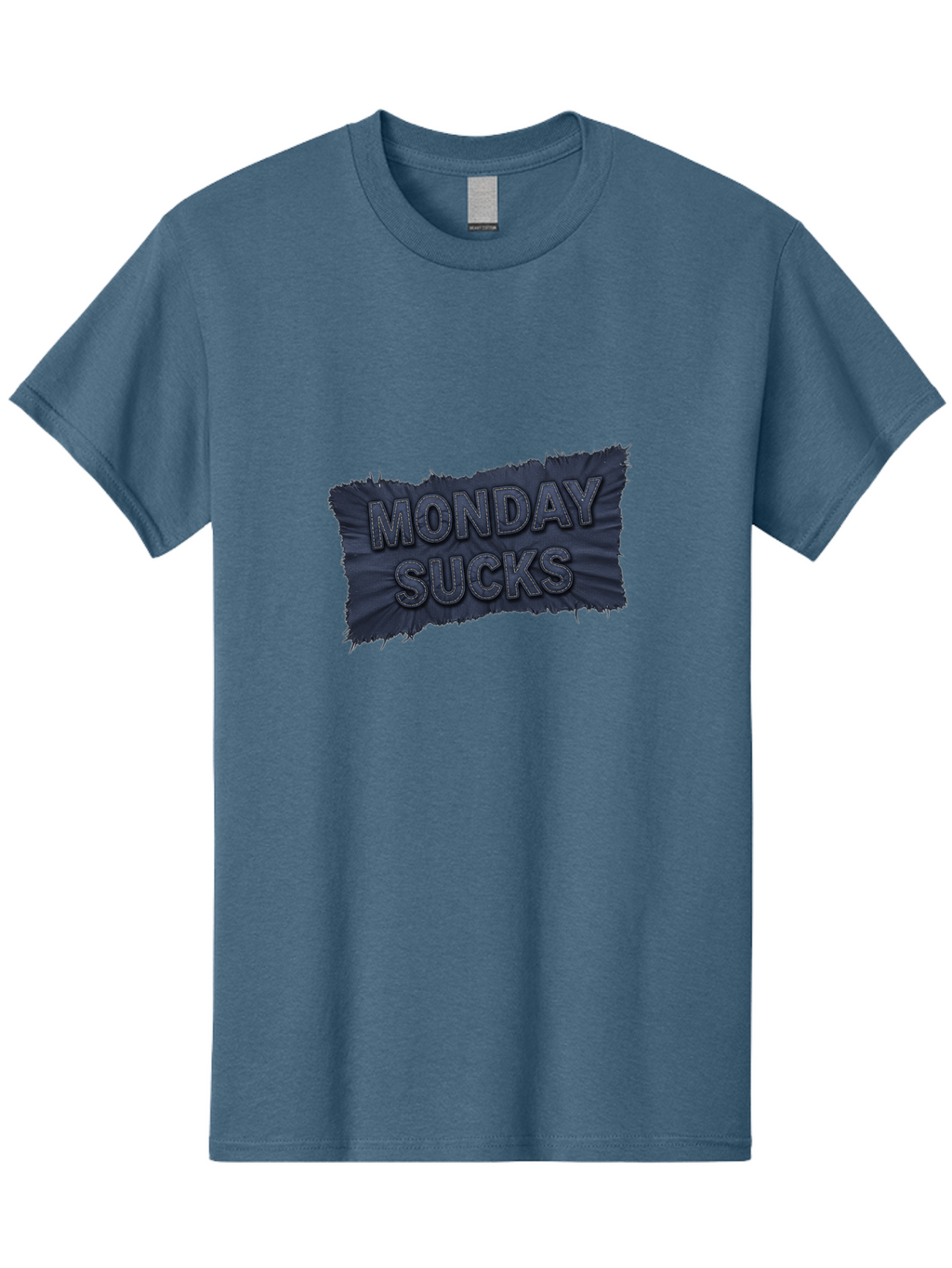 Monday-Sucks Men'S Graphic Tee, 100% Cotton, Comfortable Casual Summer Wear, Machine Washable, Motivation, Monday Blues, Negative Vibes, Motivational Quote, Funny Saying, Humor, Meme, Grunge Style, Bold Text, Inspirational Phrase Bae535